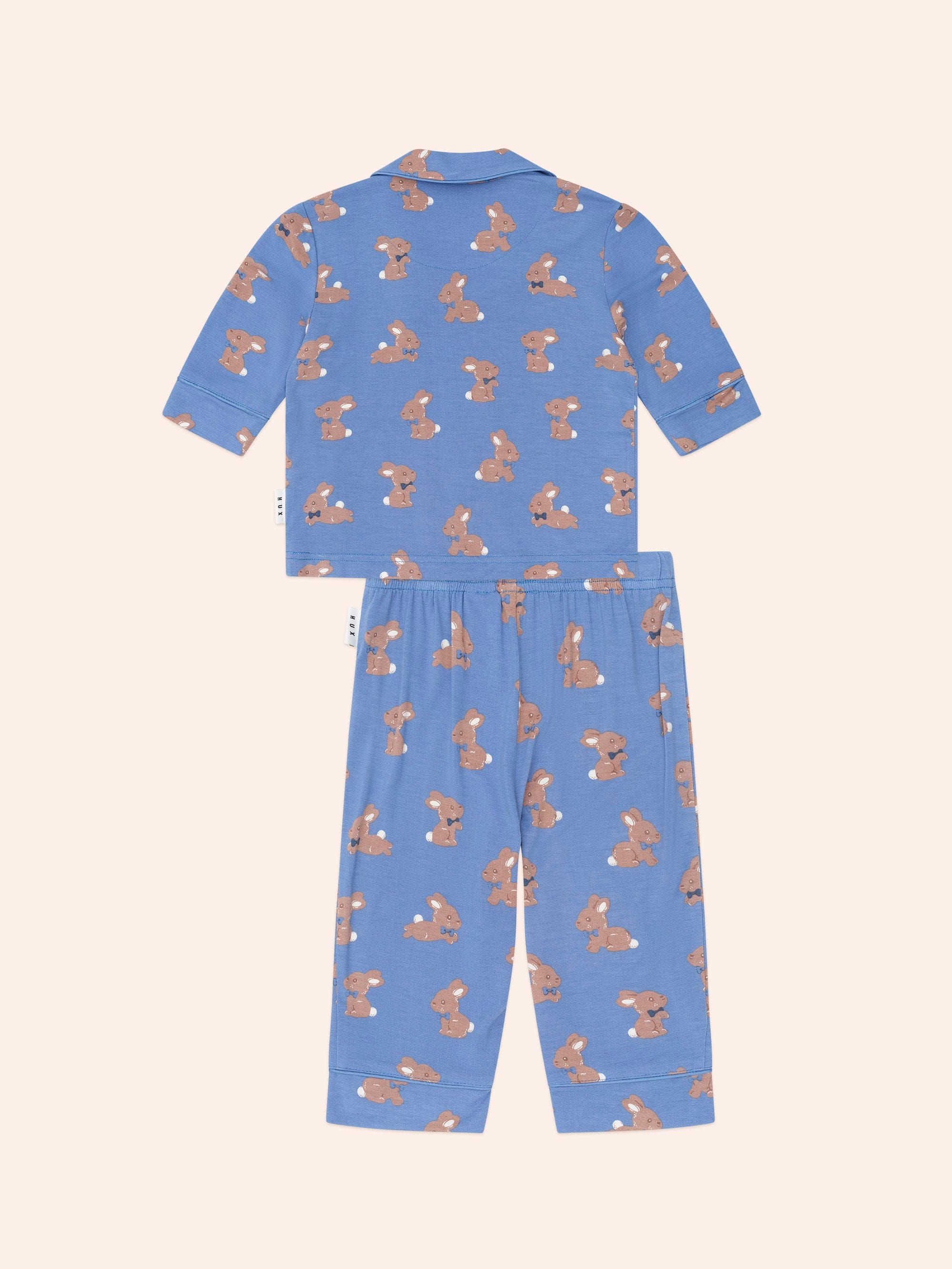 Vintage Blue Bunny Pj Set SLEEPWEAR Huxbaby