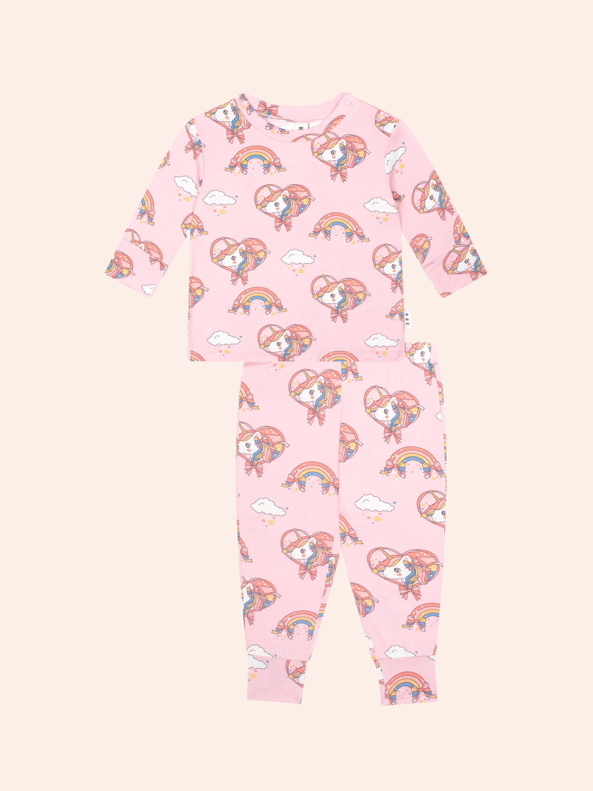 Whimsical Unicorn Pj Set SLEEPWEAR Huxbaby