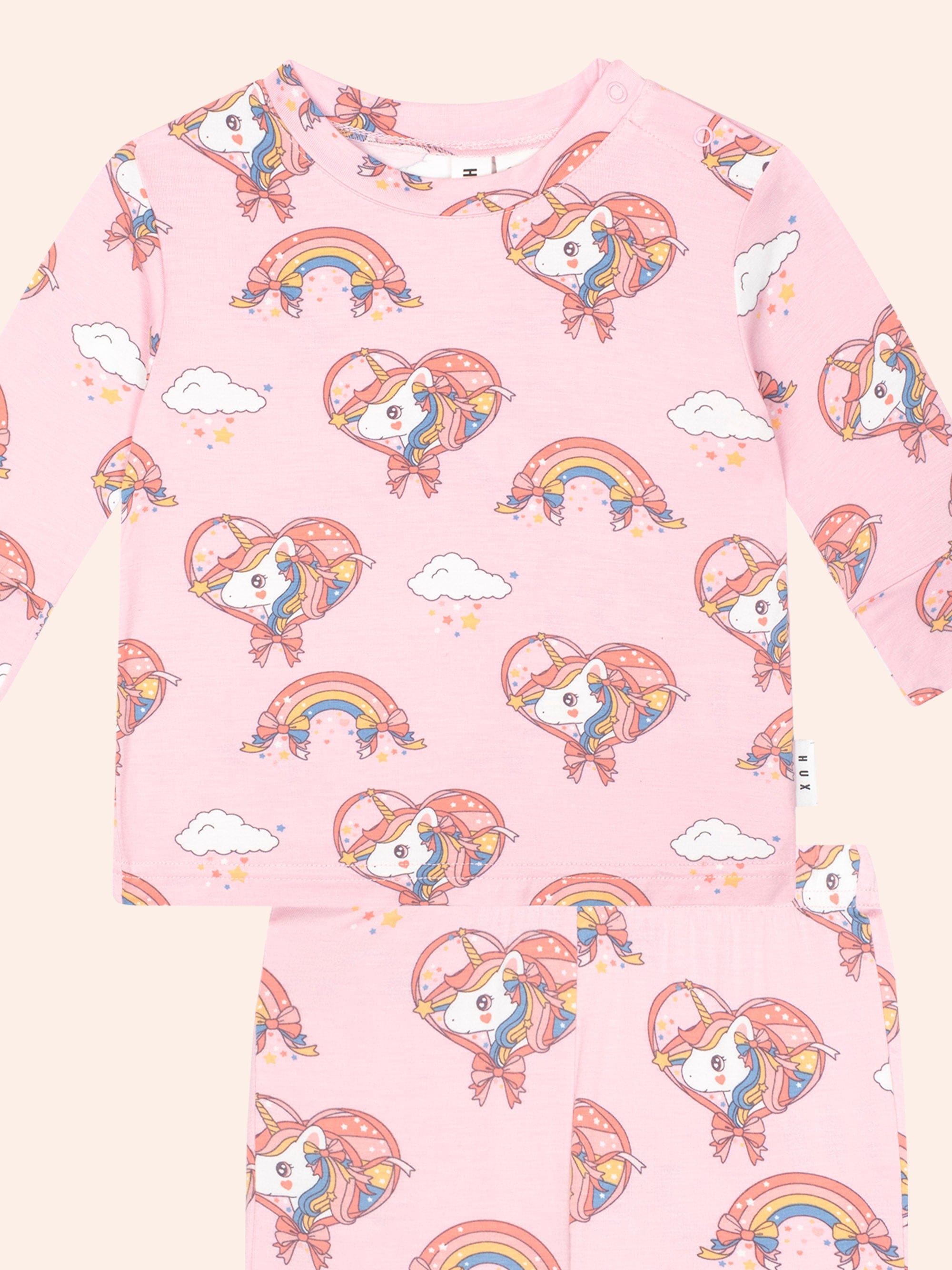 Whimsical Unicorn Pj Set SLEEPWEAR Huxbaby