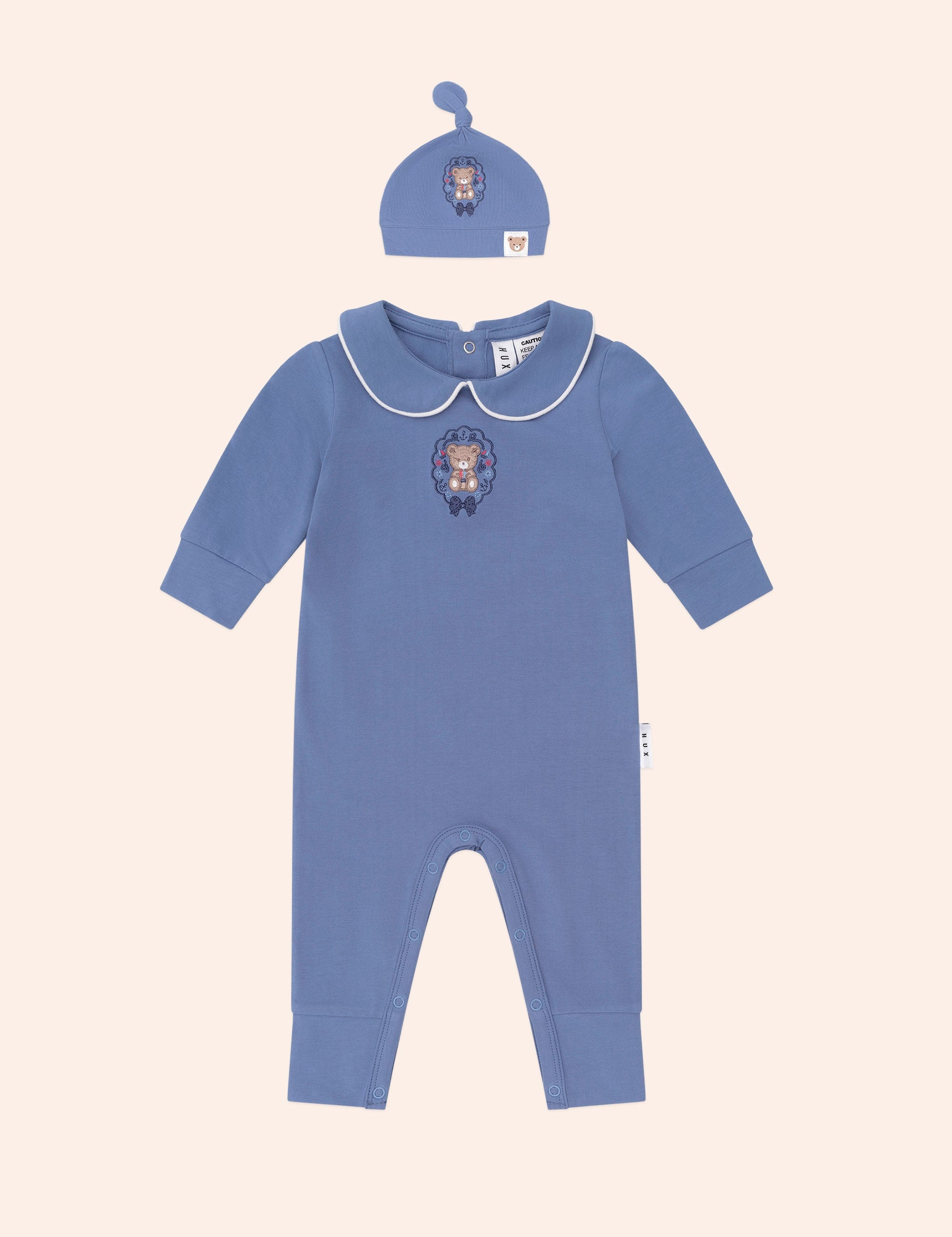 My First Hux Natuical Newborn 2Pc Set SET Huxbaby