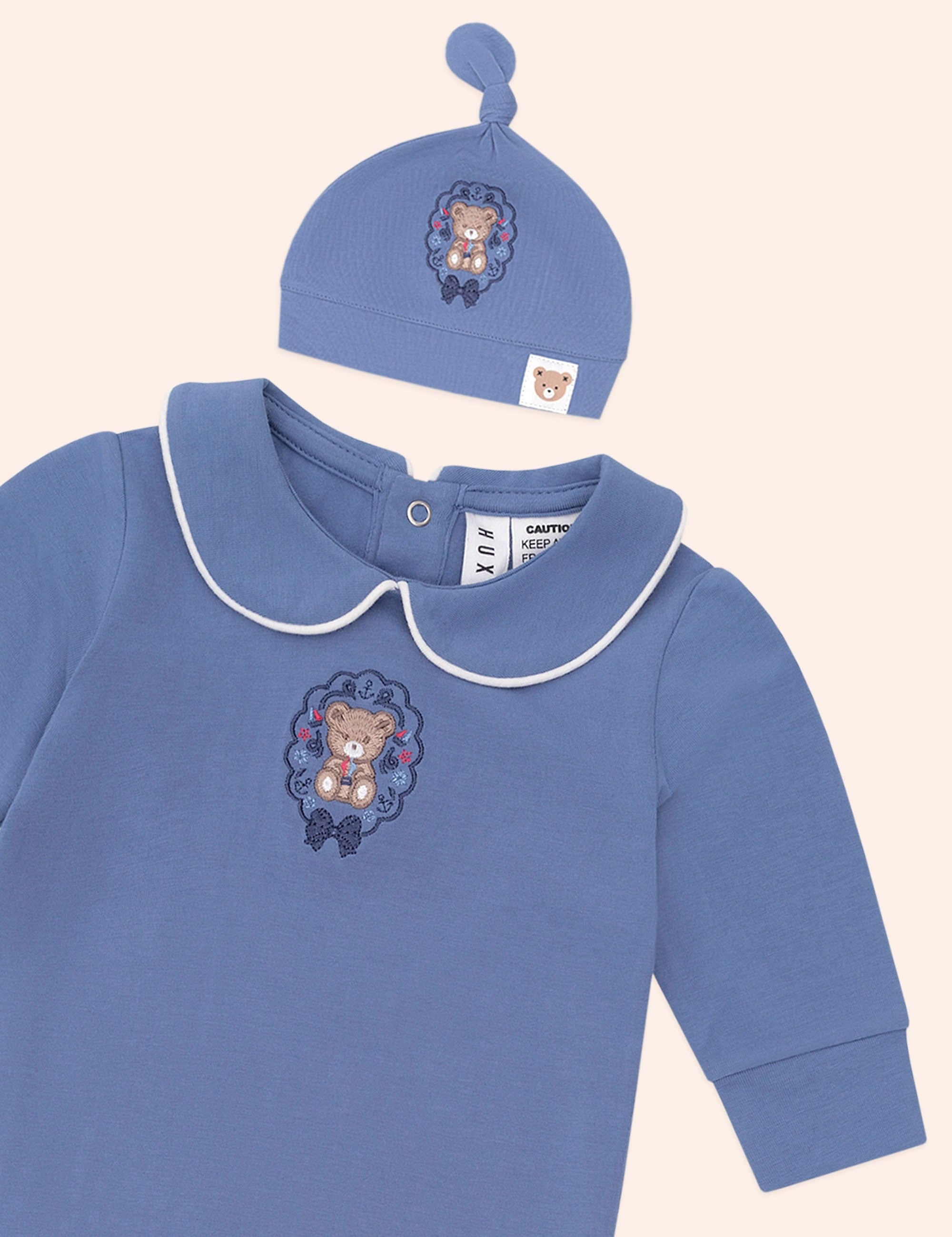 My First Hux Natuical Newborn 2Pc Set SET Huxbaby