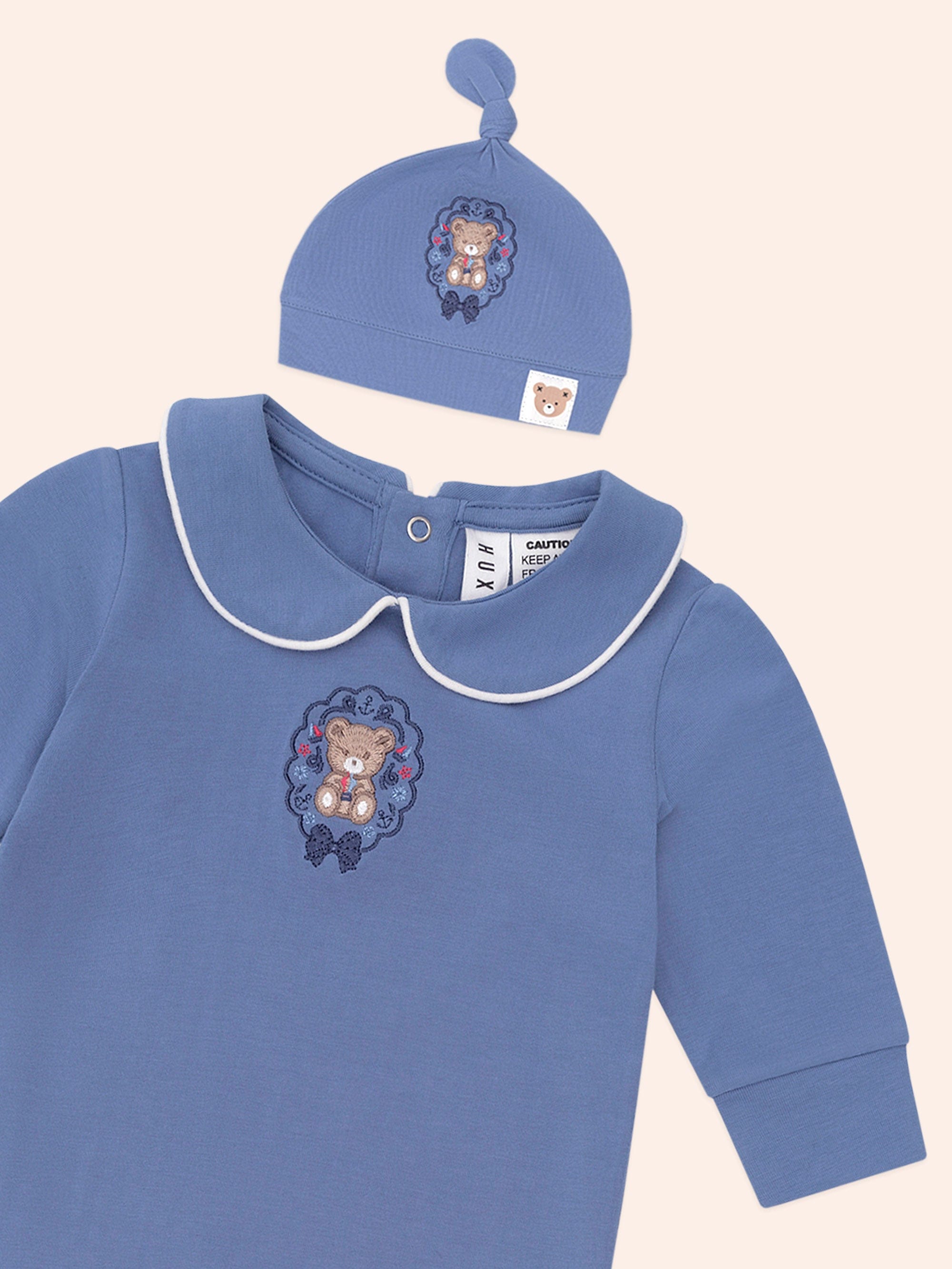 My First Hux Natuical Newborn 2Pc Set SET Huxbaby