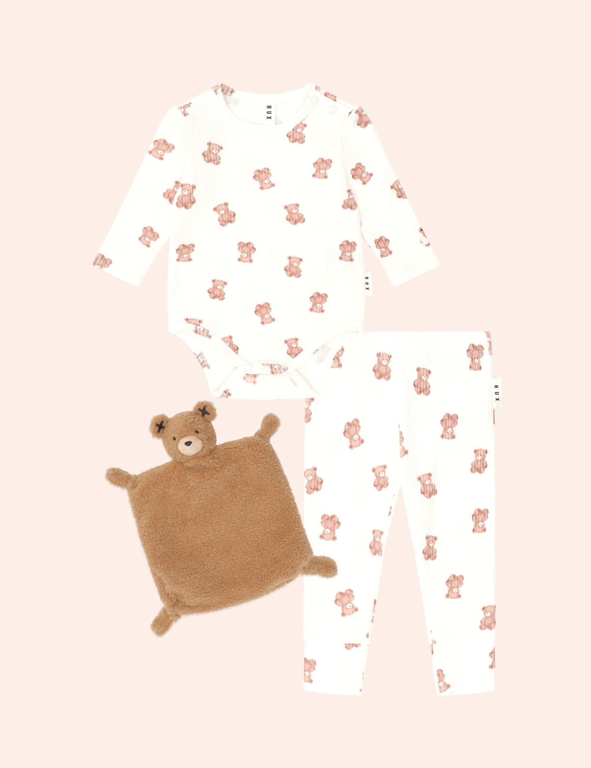 Beary Snuggly 3Pc Newborn Gift Set SET Huxbaby