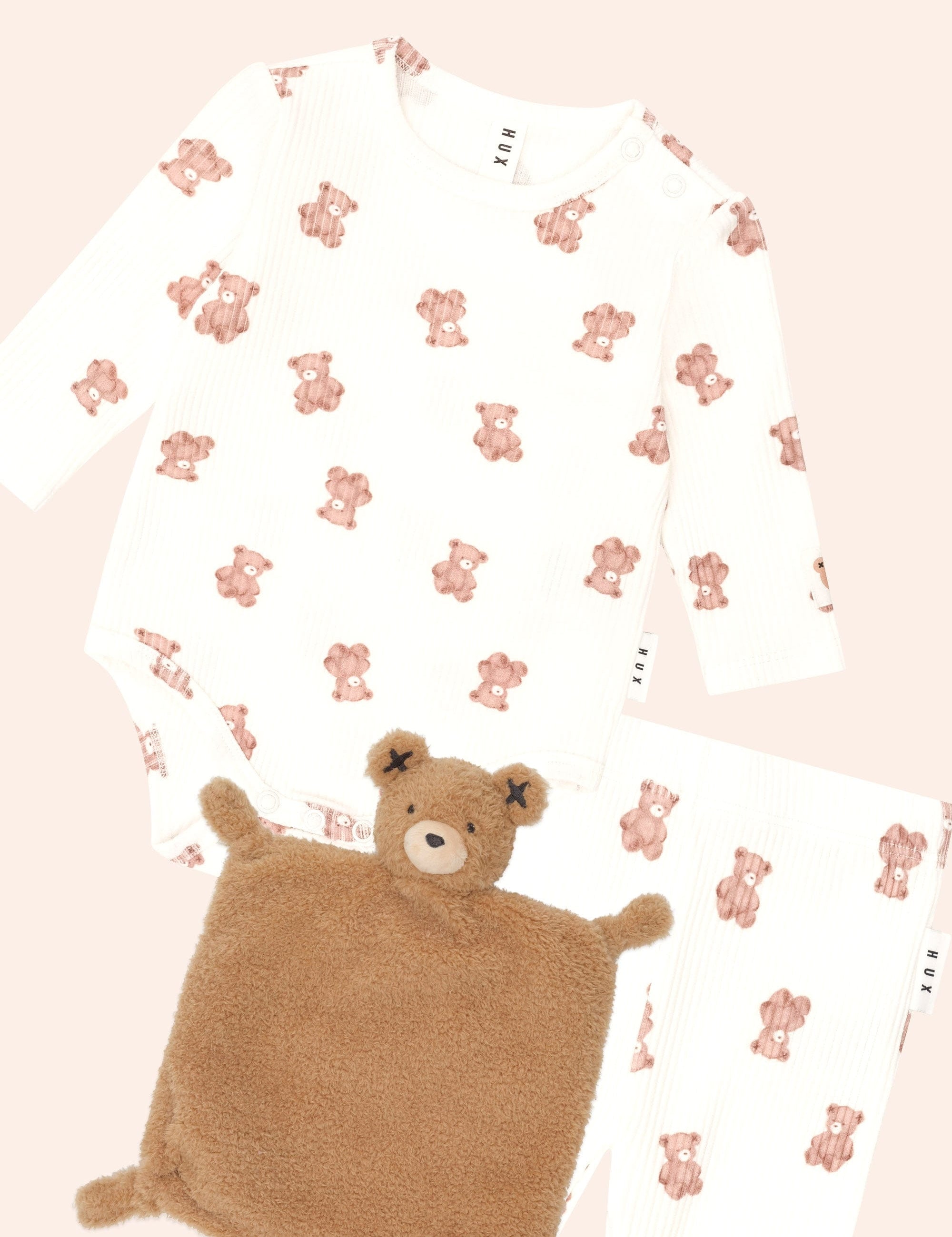 Beary Snuggly 3Pc Newborn Gift Set SET Huxbaby