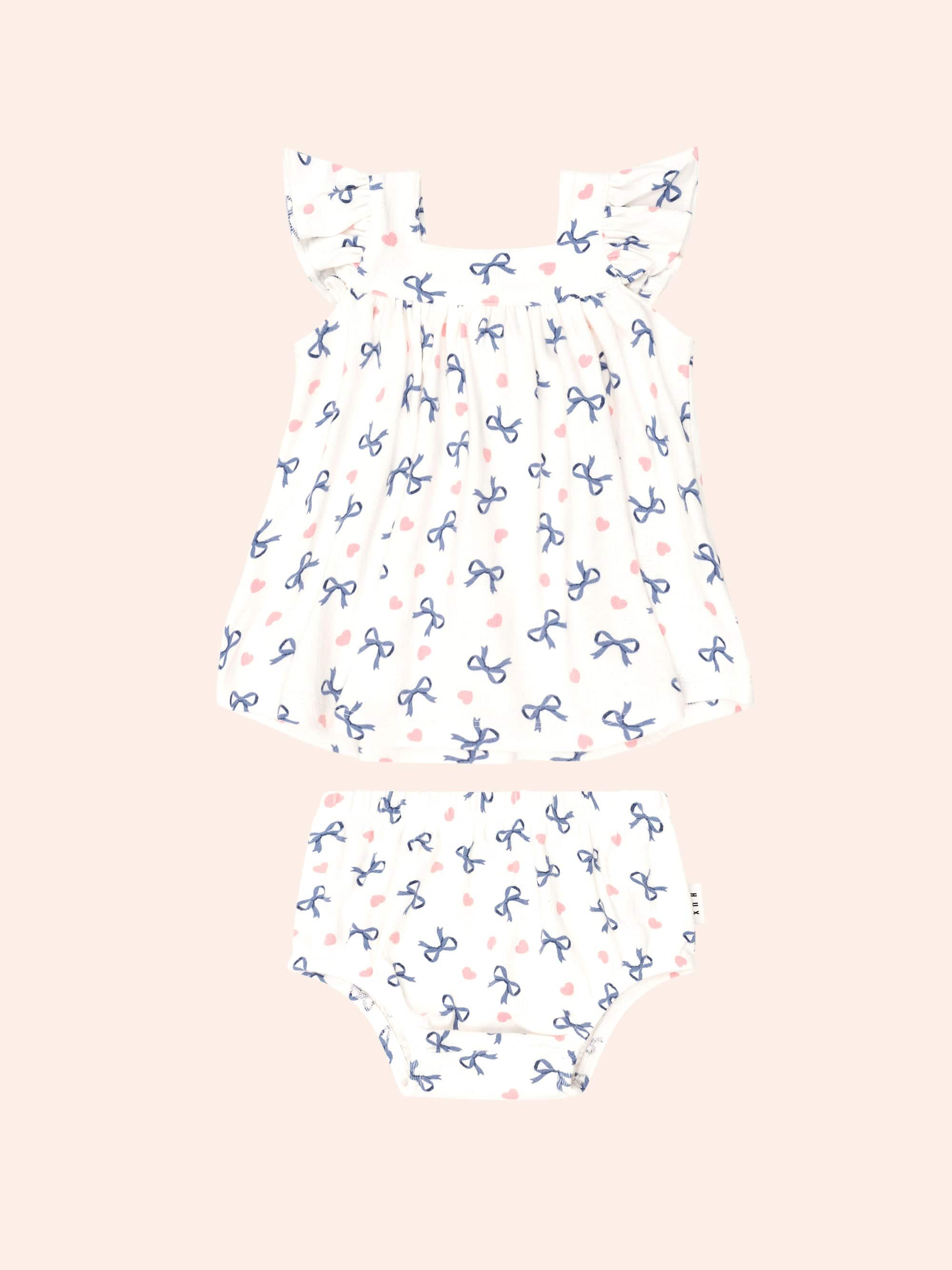 Hearts And Bows 2Pc Top And Bloomer Set SET Huxbaby