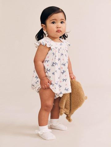 Hearts And Bows 2Pc Top And Bloomer Set SET Huxbaby