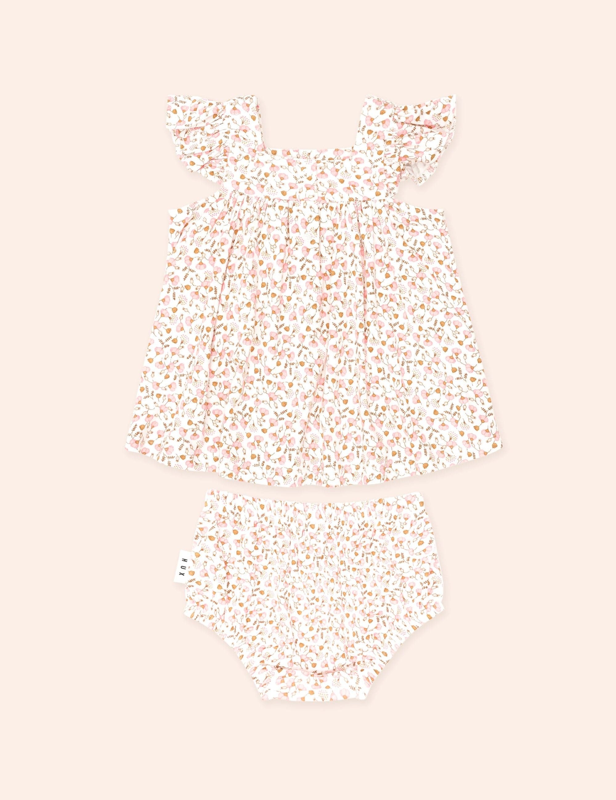 Ditsy Floral 2Pc Top And Bloomer Set SET Huxbaby