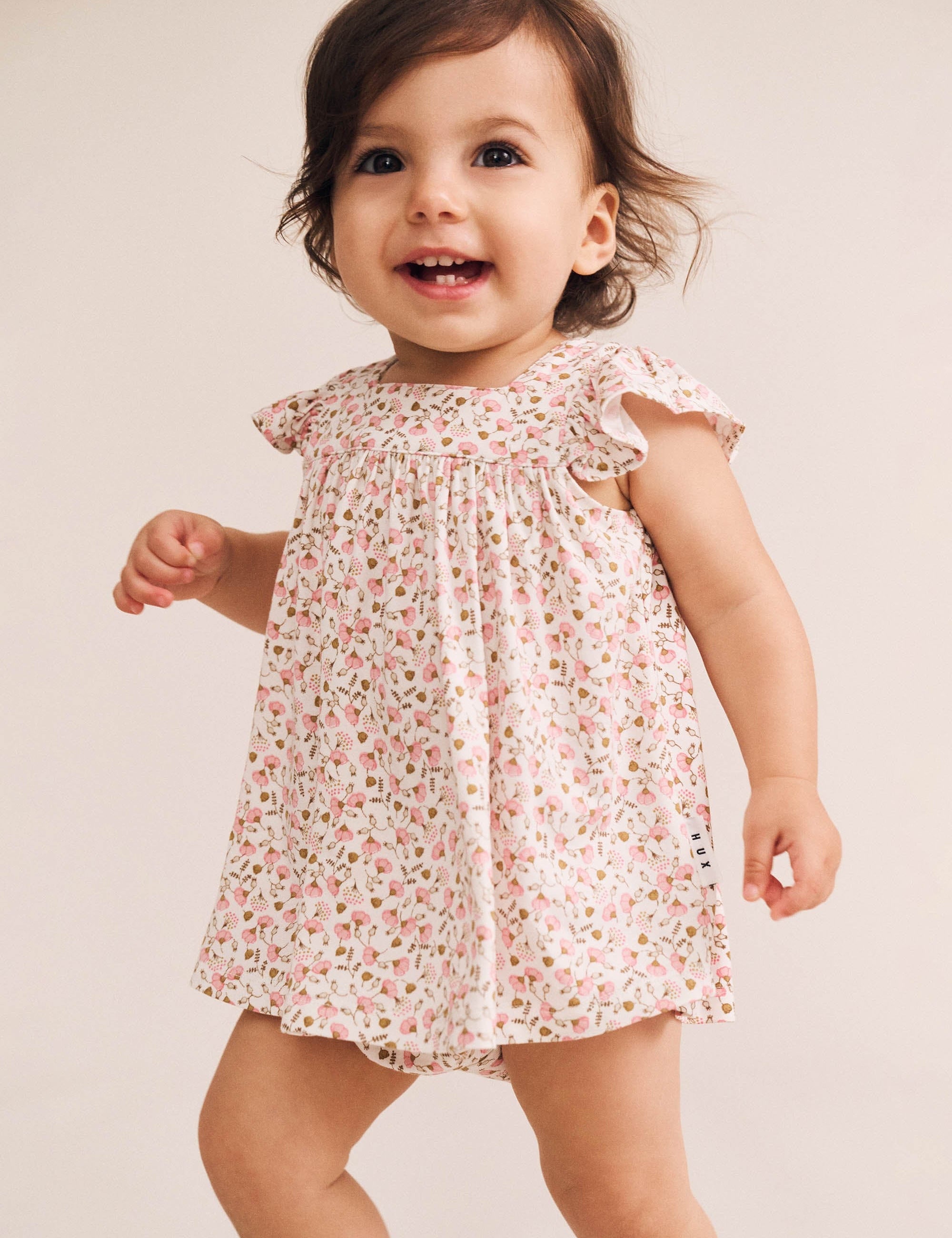 Ditsy Floral 2Pc Top And Bloomer Set SET Huxbaby