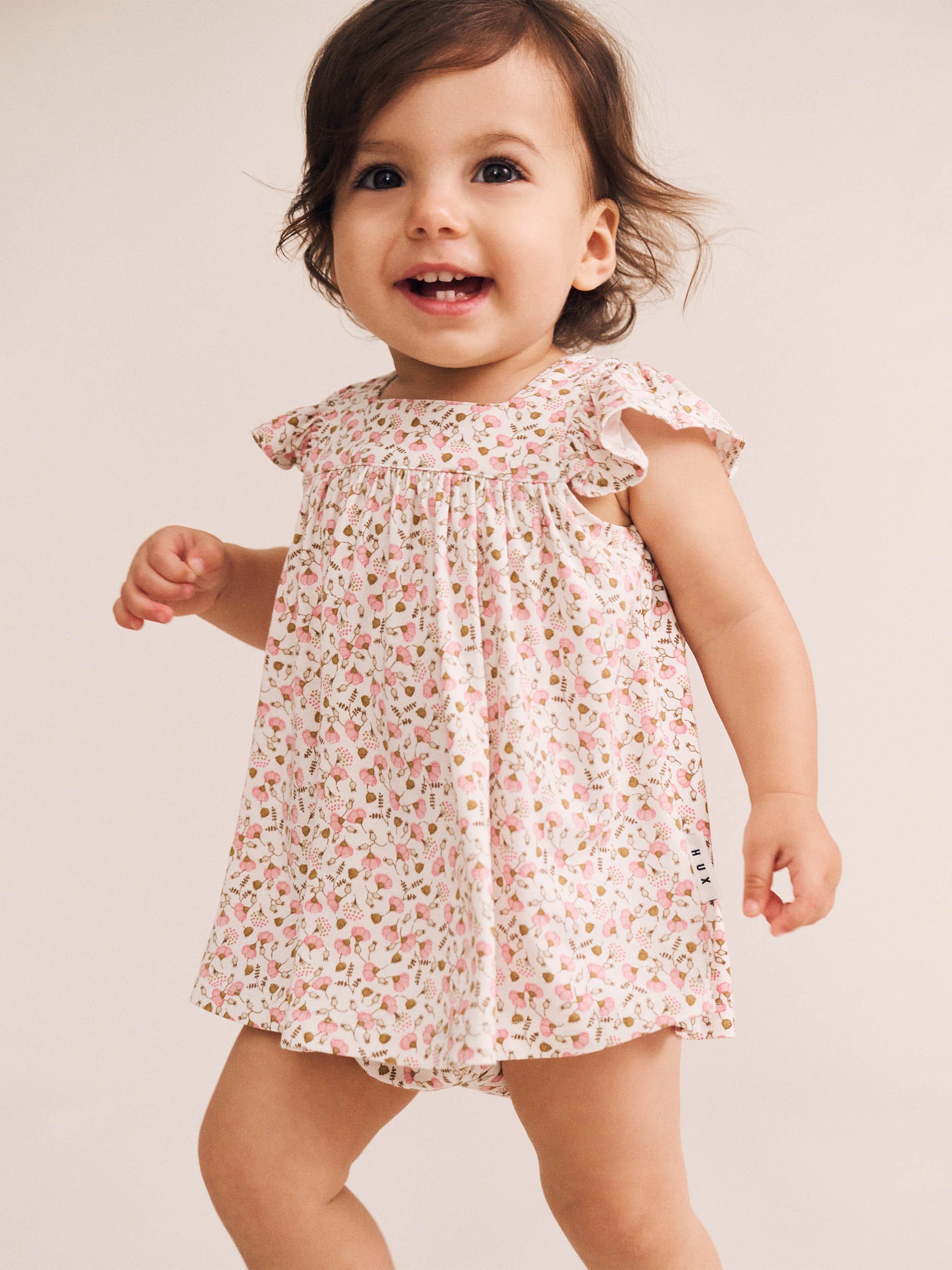 Ditsy Floral 2Pc Top And Bloomer Set SET Huxbaby