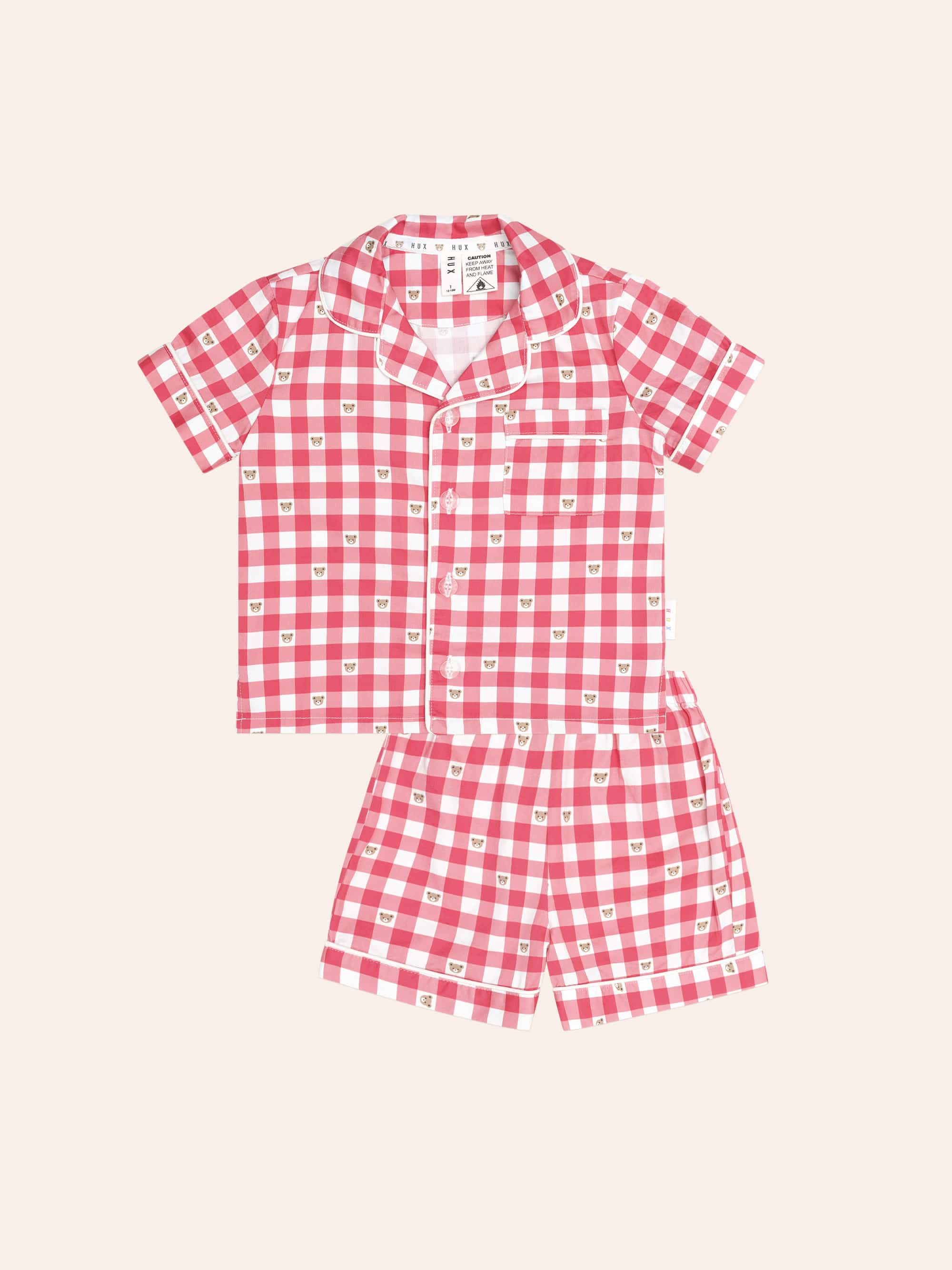 Huxbear Check Pjs SET Huxbaby Shopify