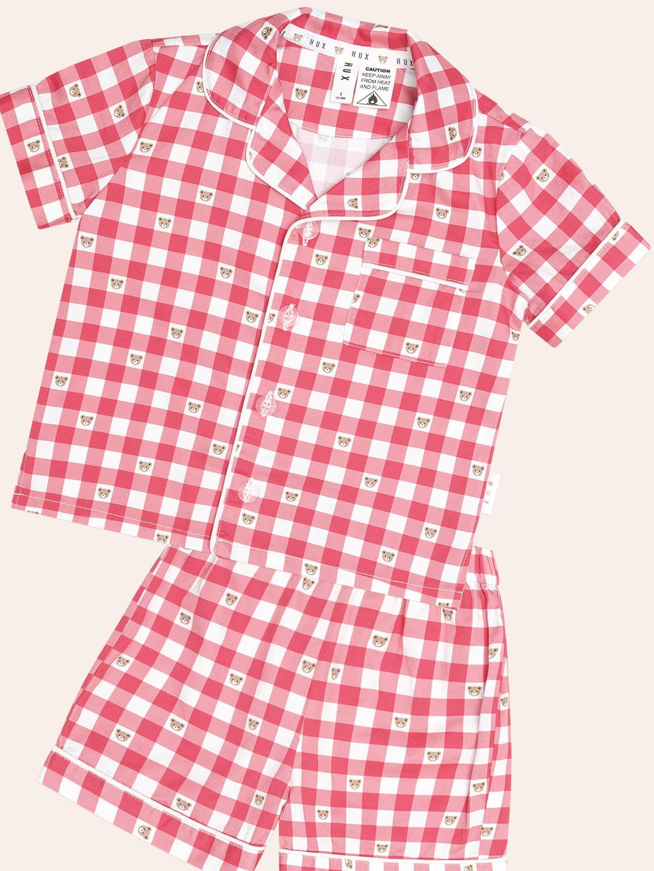 Huxbear Check Pjs SET Huxbaby Shopify