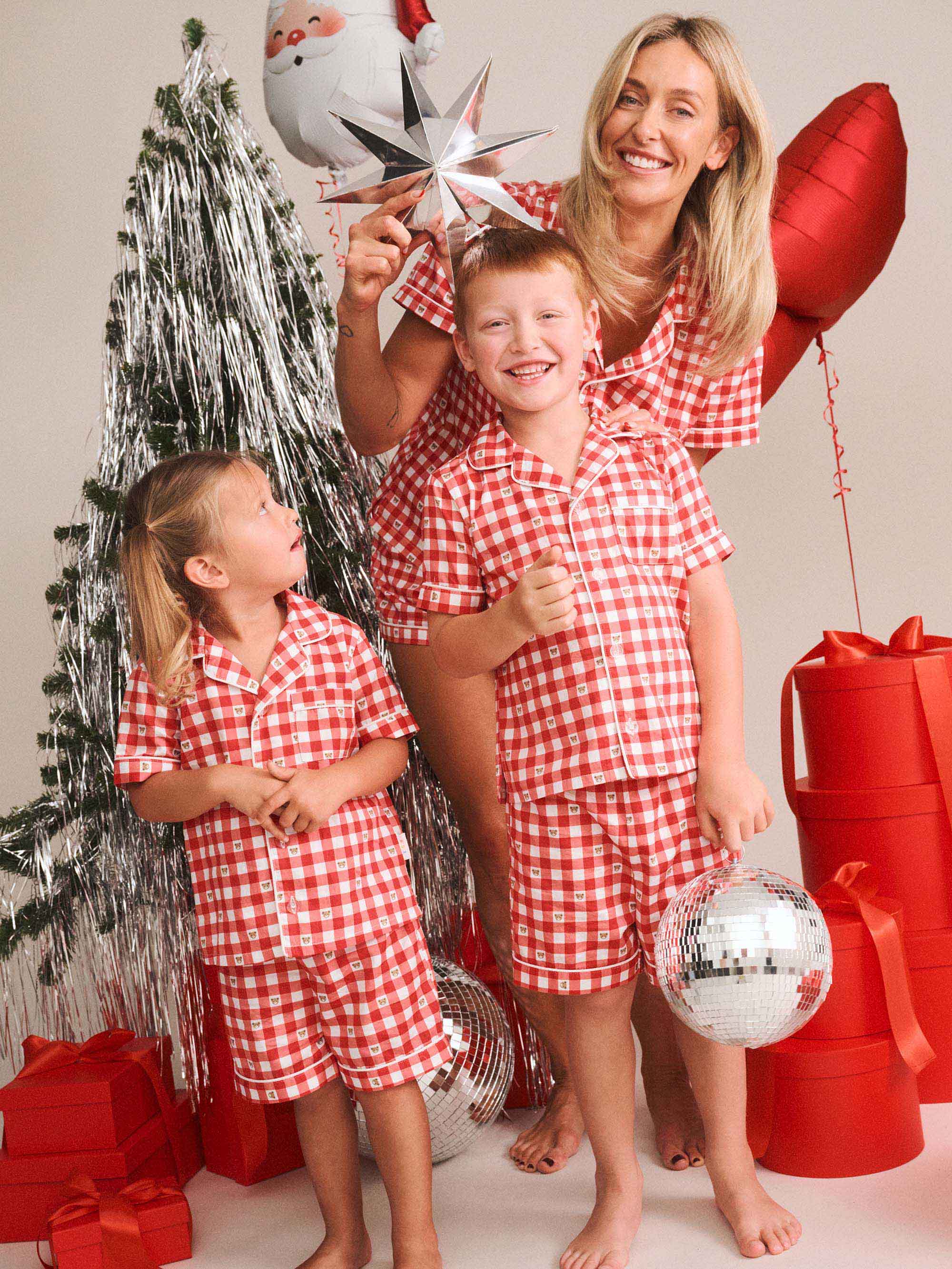 Huxbear Check Pjs SET Huxbaby Shopify