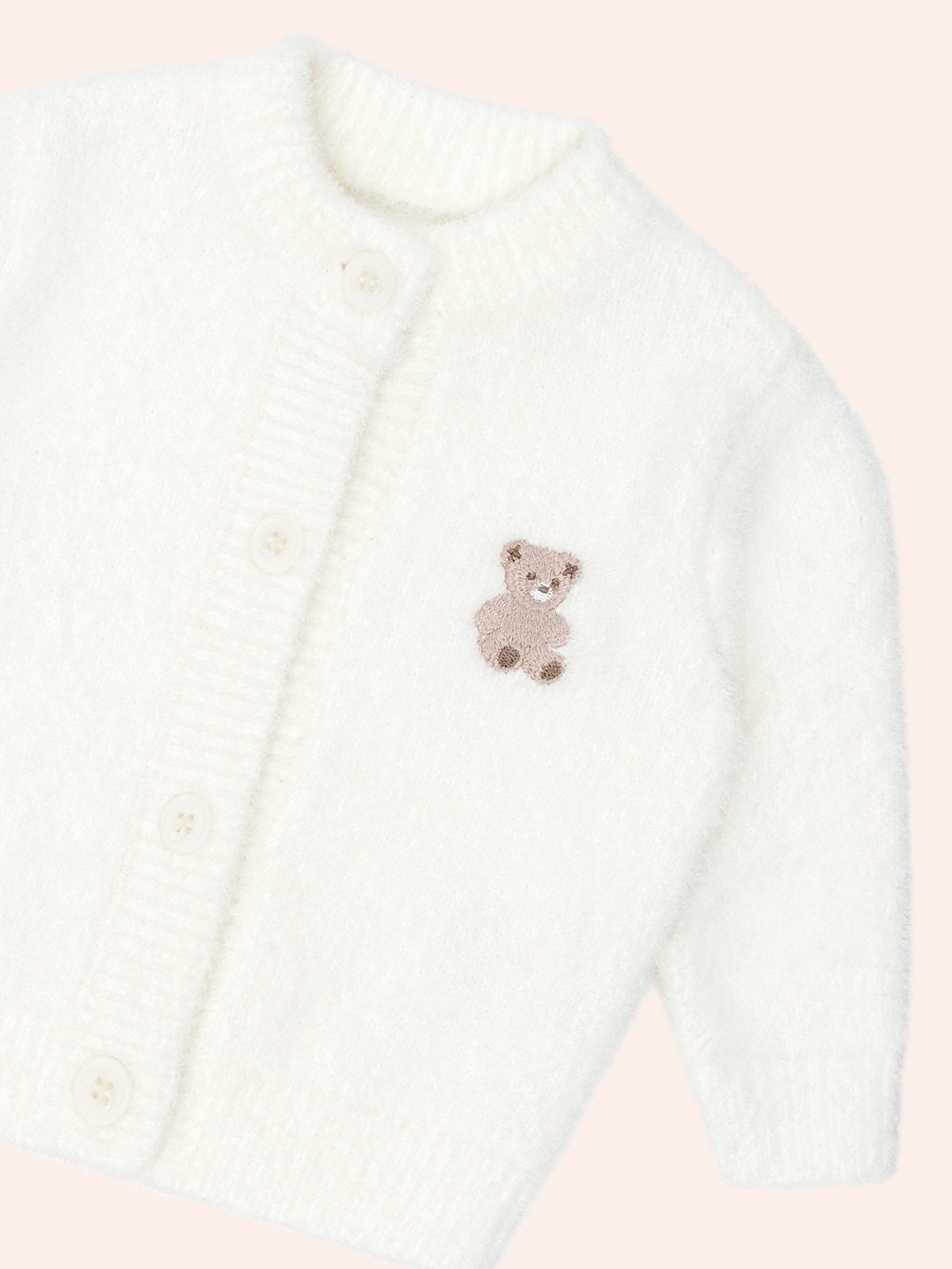 My First Hux Almond Milk 4Pc Boucle Newborn Set SET Huxbaby