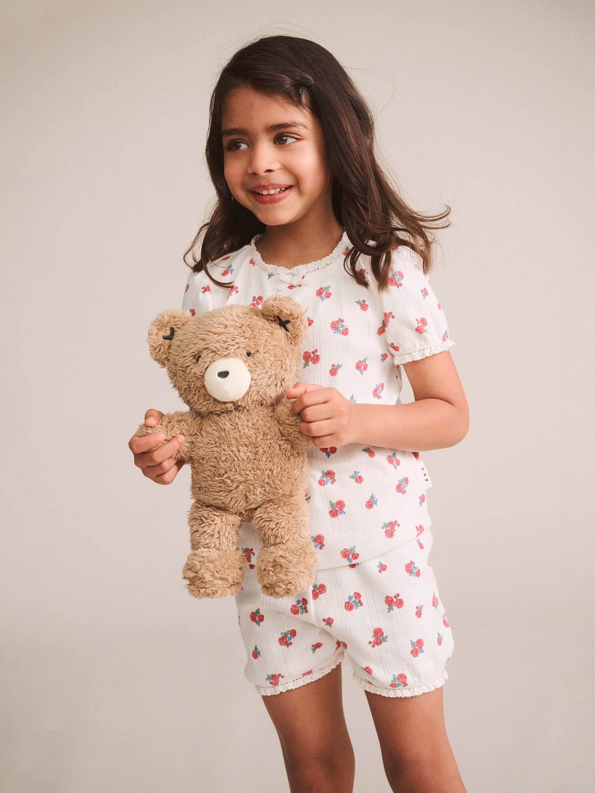 Floral Pointelle Puff Slv Pjs SET Huxbaby Shopify