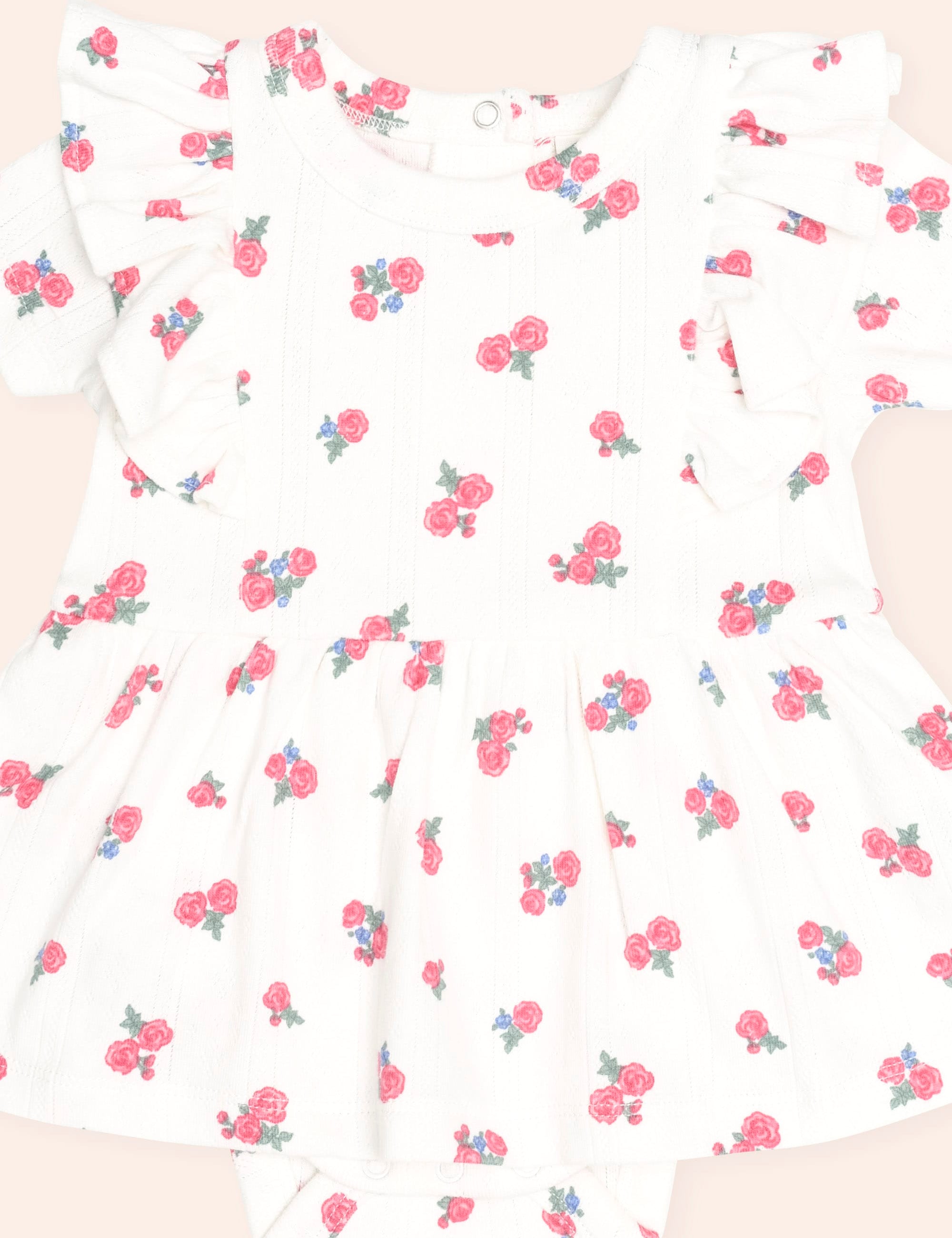 Floral Pointelle S/Less Dress Romper And Headband ONESIE Huxbaby Shopify