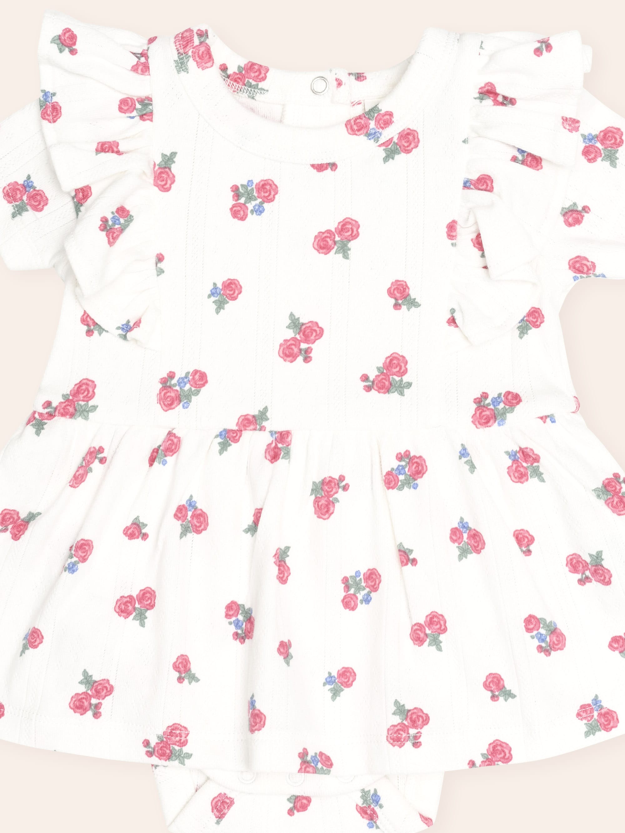 Floral Pointelle S/Less Dress Romper And Headband ONESIE Huxbaby Shopify