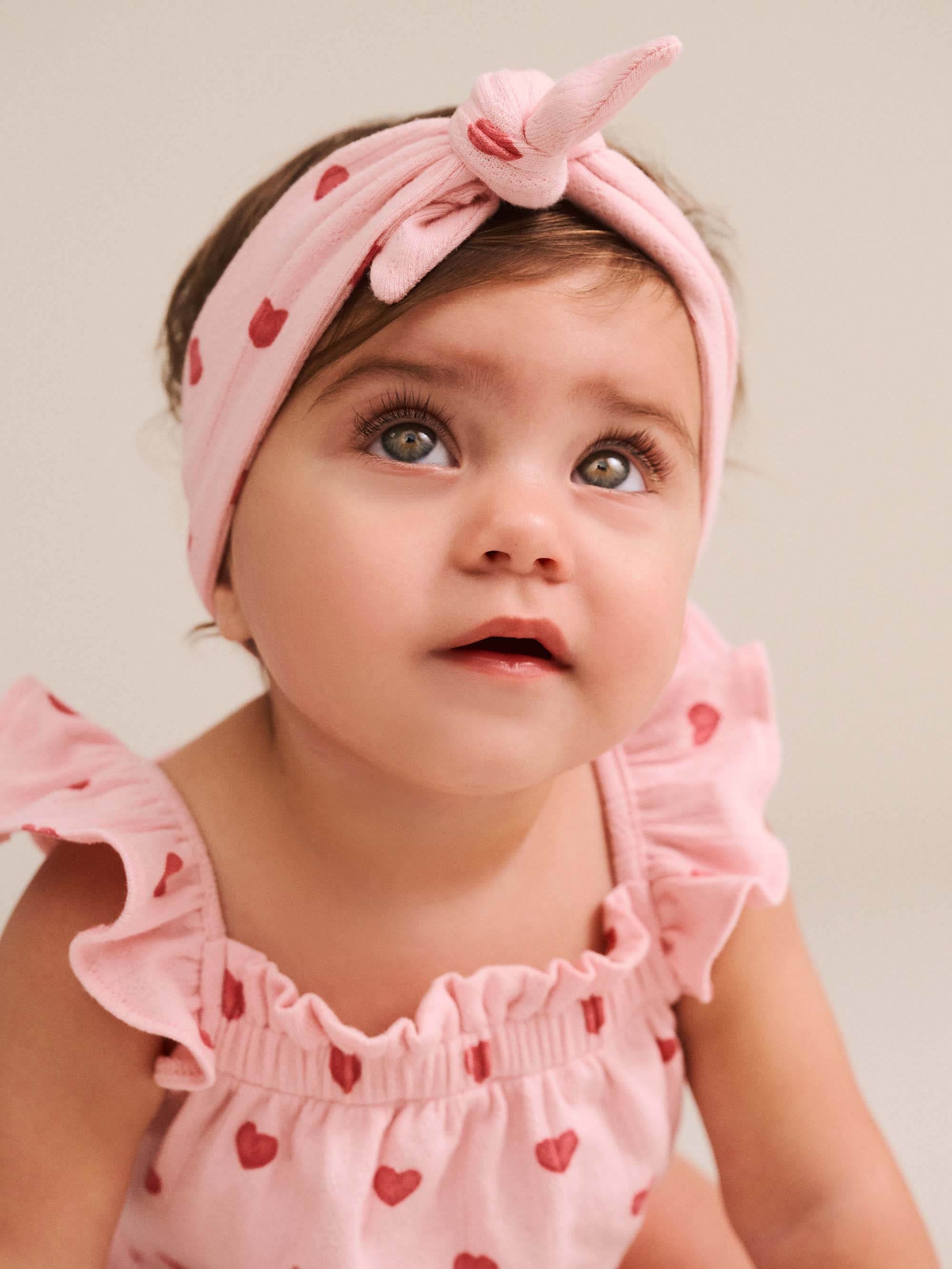 I Heart You Pointelle Bubble Romper And Headband ONESIE Huxbaby Shopify
