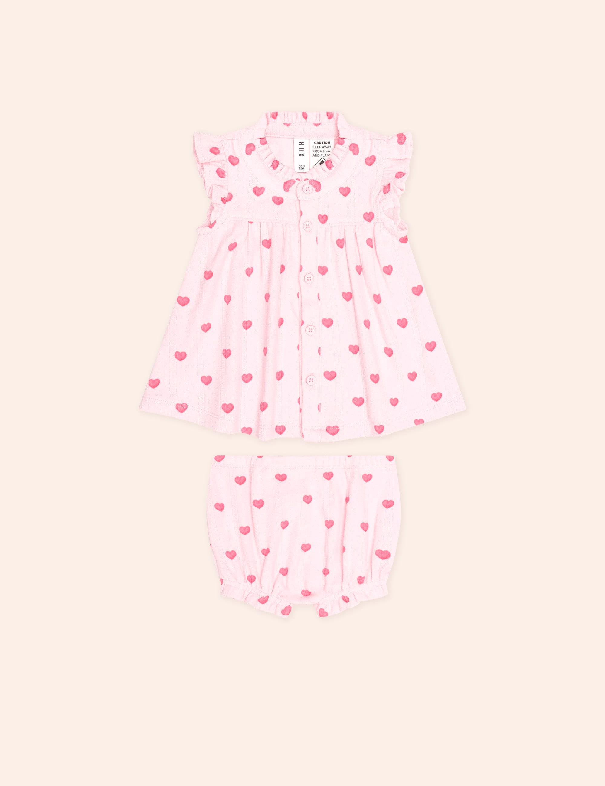 I Heart You Pointelle 2Pc Set SET Huxbaby Shopify