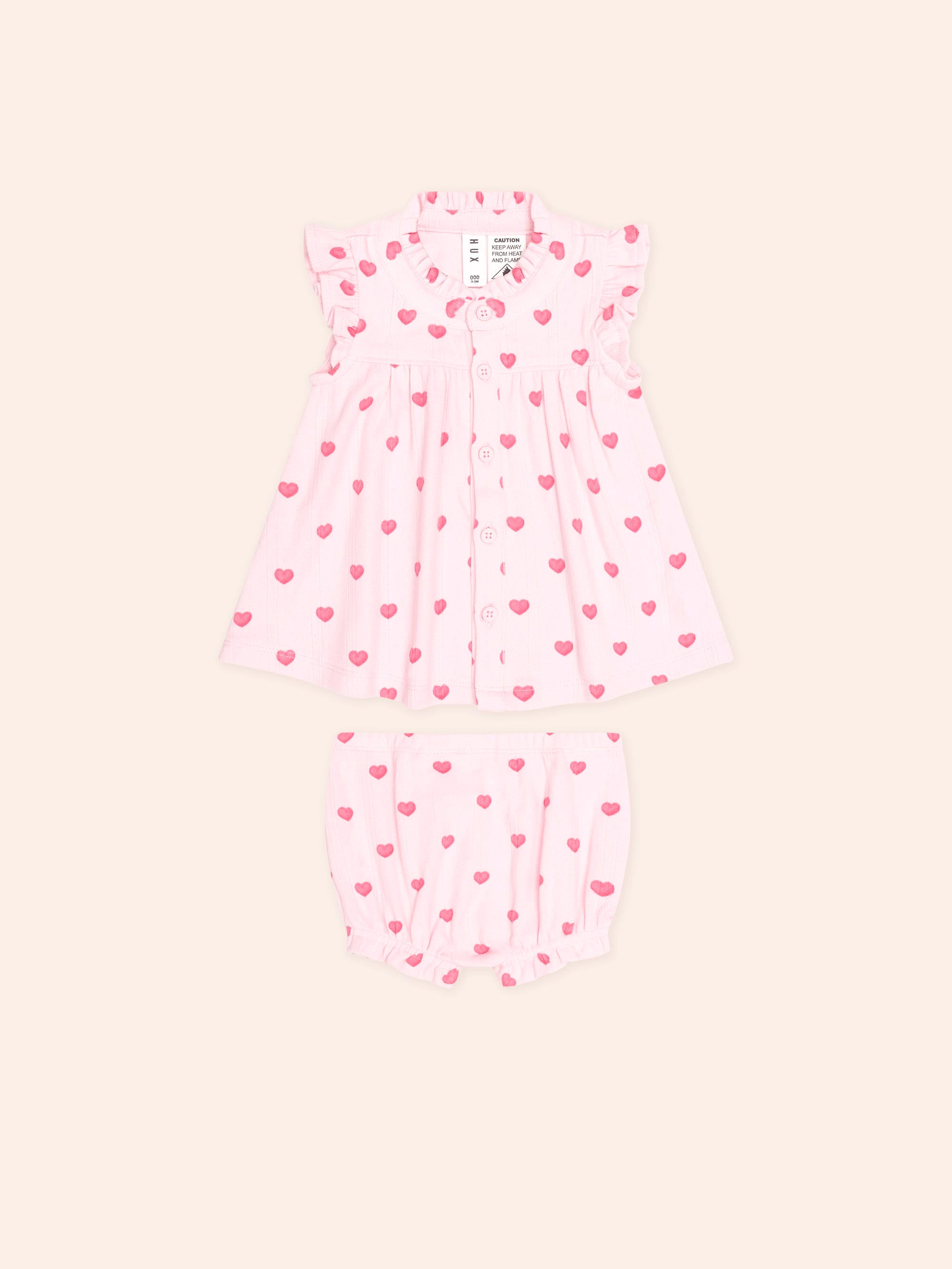 I Heart You Pointelle 2Pc Set SET Huxbaby Shopify