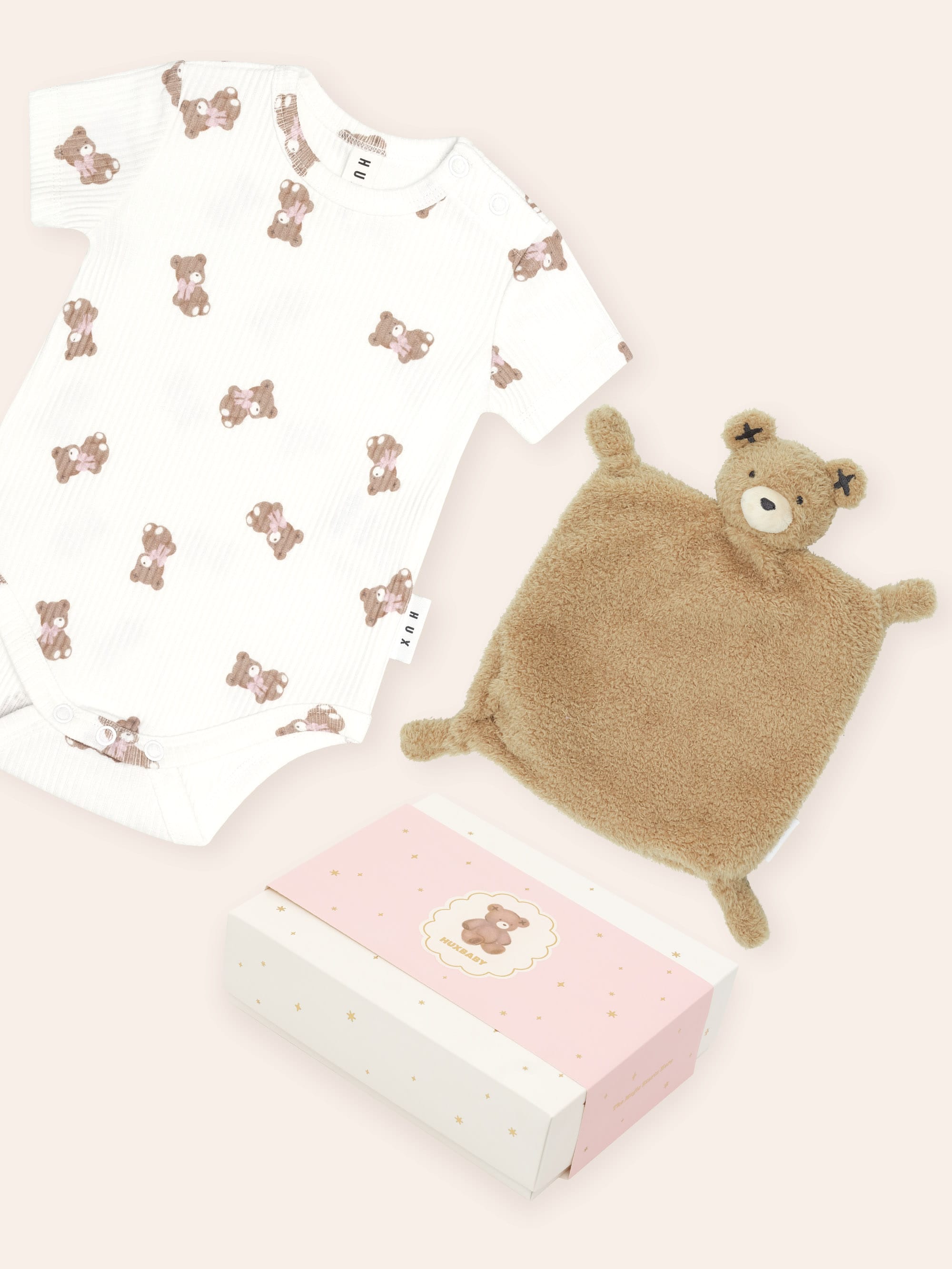 Tumbling Bow Huxette 2Pc Box Set ONESIE Huxbaby Shopify