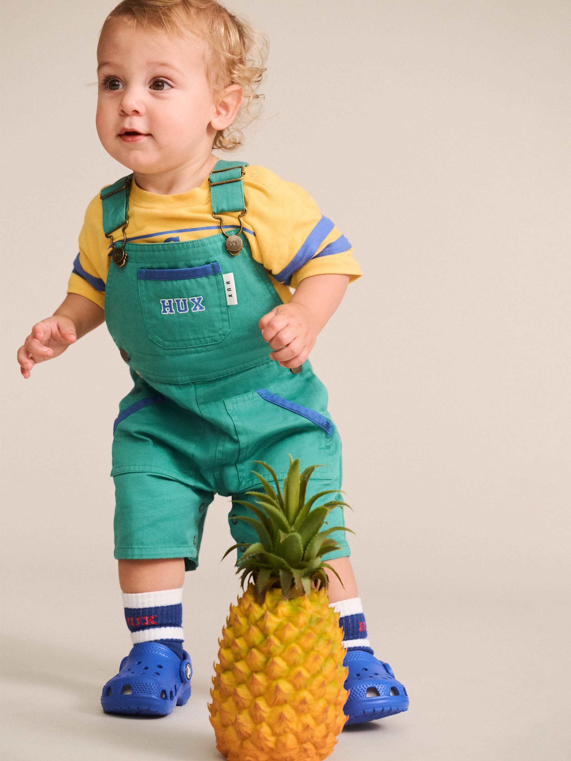 Vintage Green Hux Shortall OVERALL Huxbaby Shopify