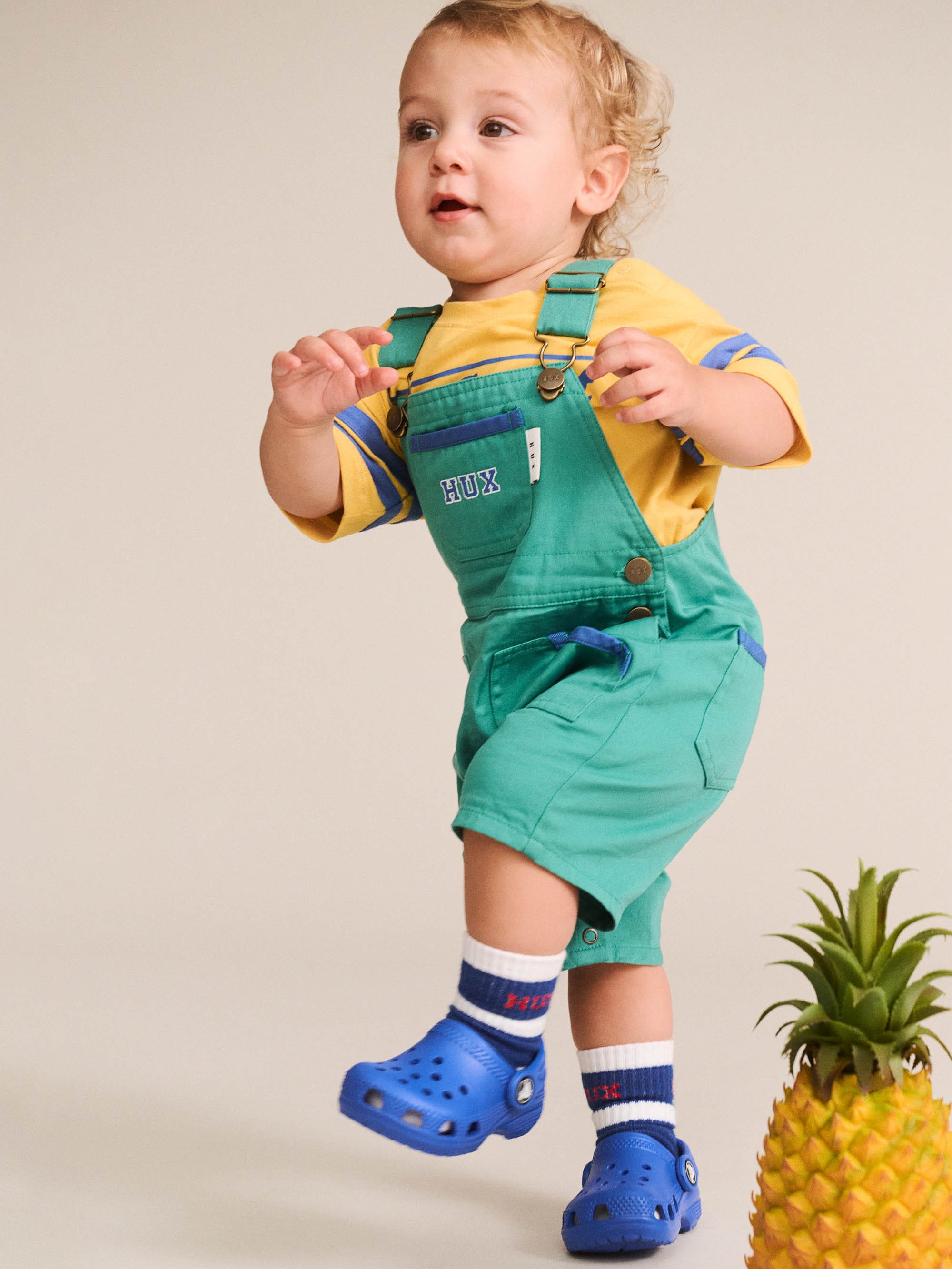 Vintage Green Hux Shortall OVERALL Huxbaby Shopify