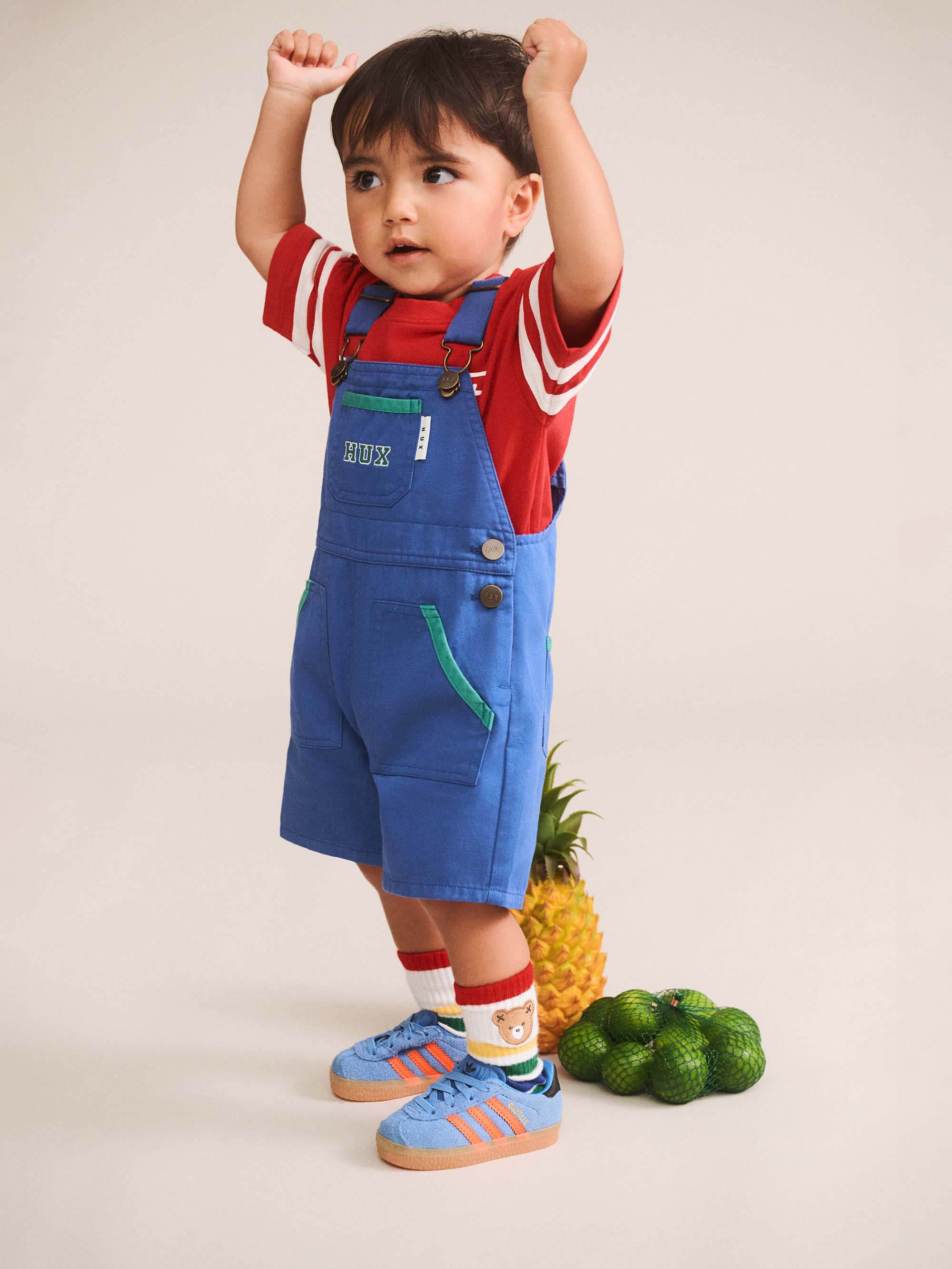 Cobalt Hux Shortall OVERALL Huxbaby Shopify