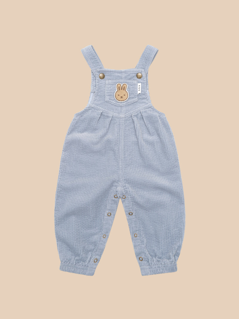 Huxbaby - DUSTY BLUE CORD OVERALLS