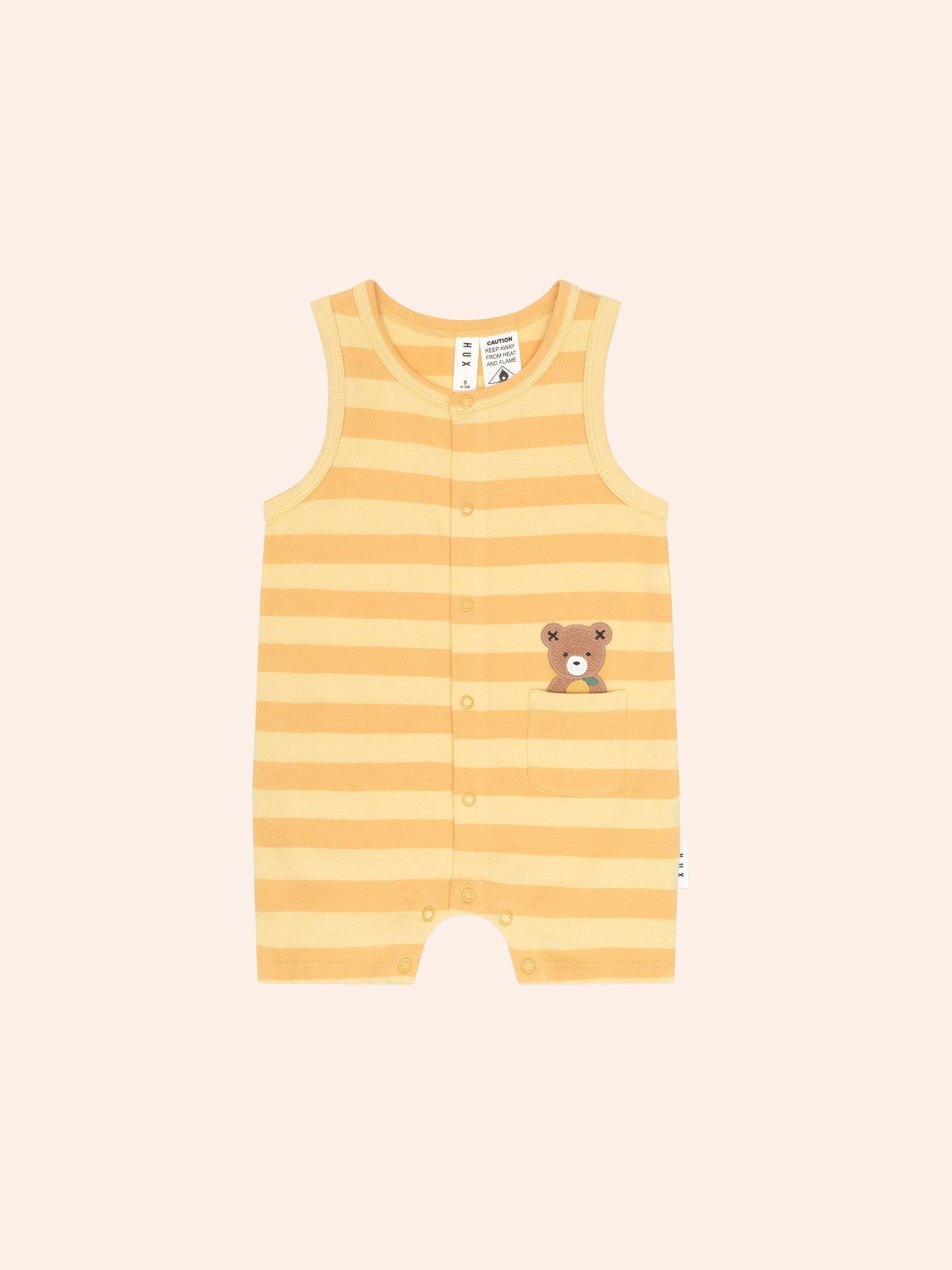 Limone Hux Sleeveless Romper ROMPER Huxbaby