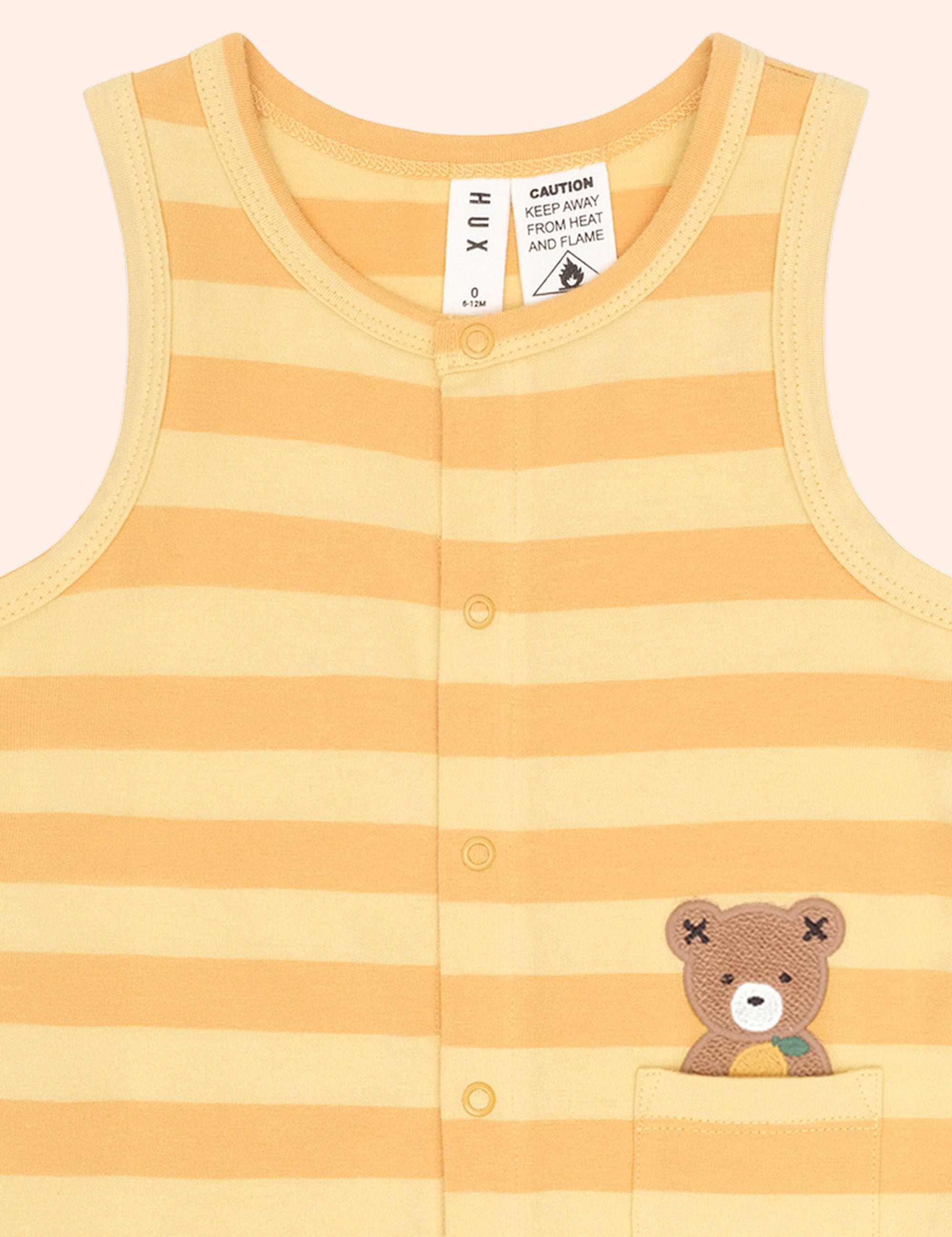 Limone Hux Sleeveless Romper ROMPER Huxbaby