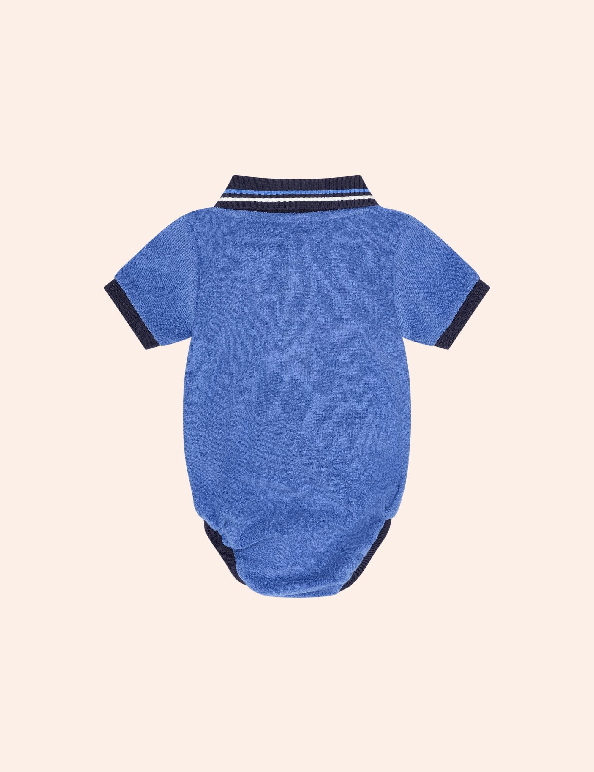 Hux Towelling Polo Romper ROMPER Huxbaby