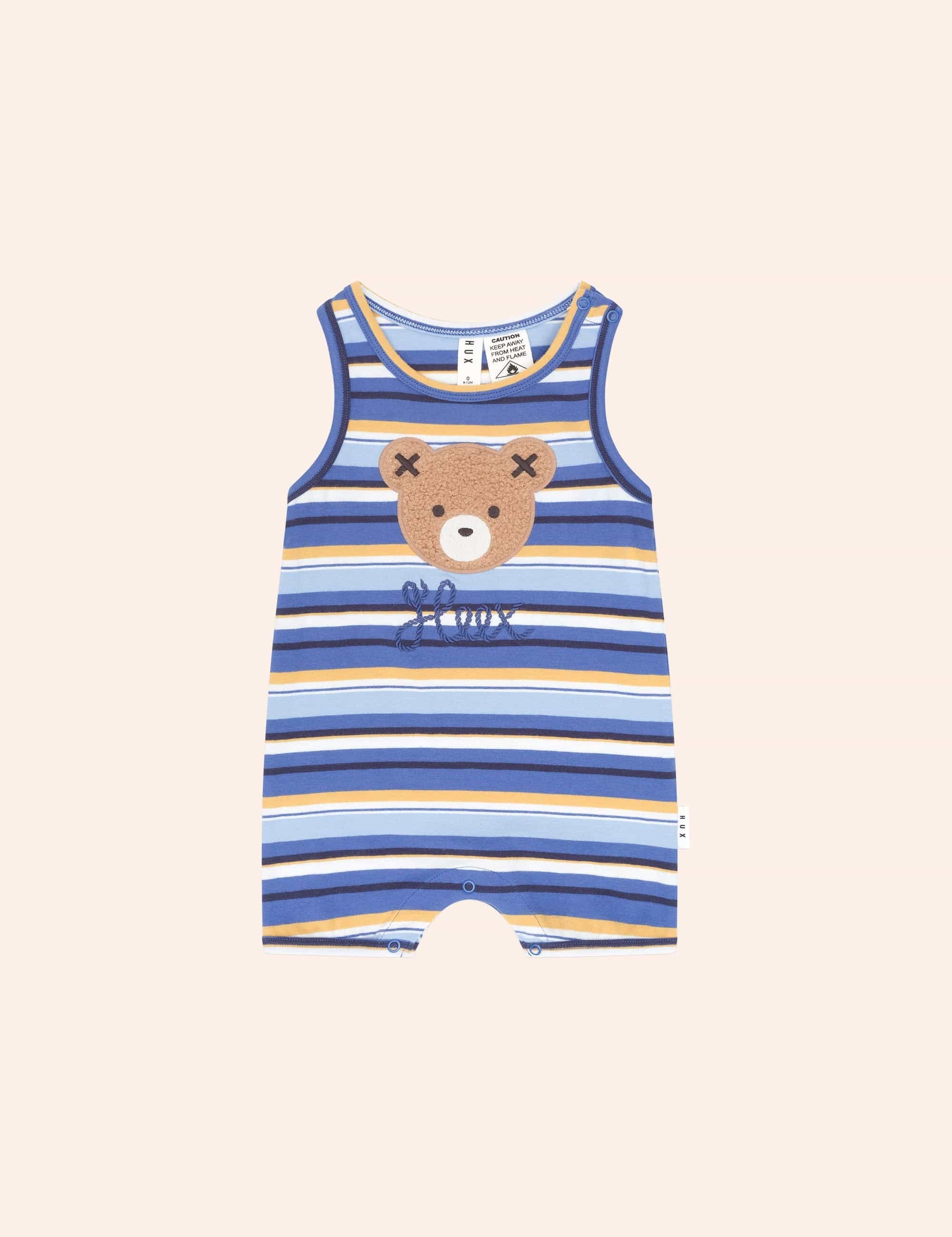 Hux Stripe Romper ROMPER Huxbaby