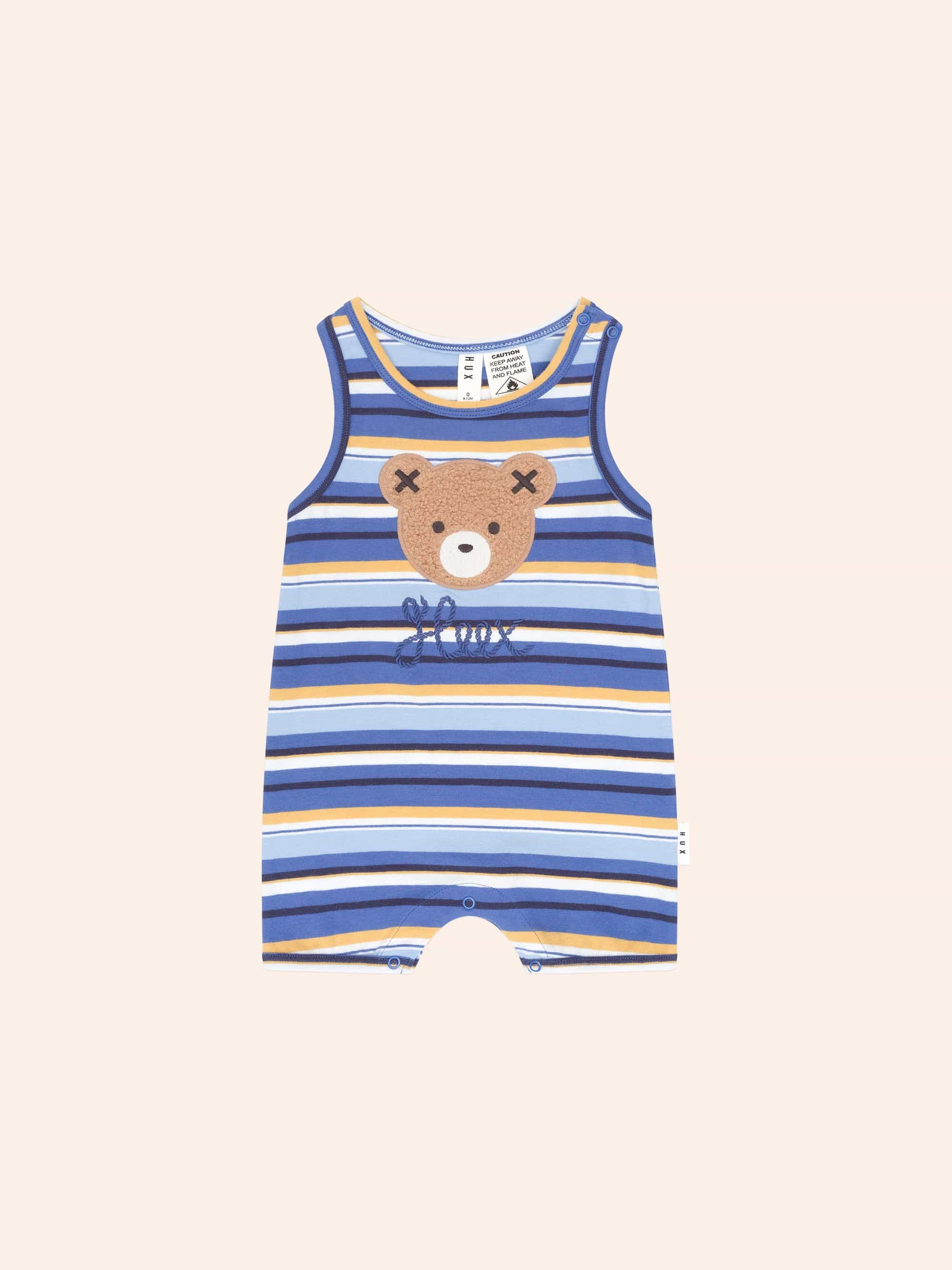 Hux Stripe Romper ROMPER Huxbaby