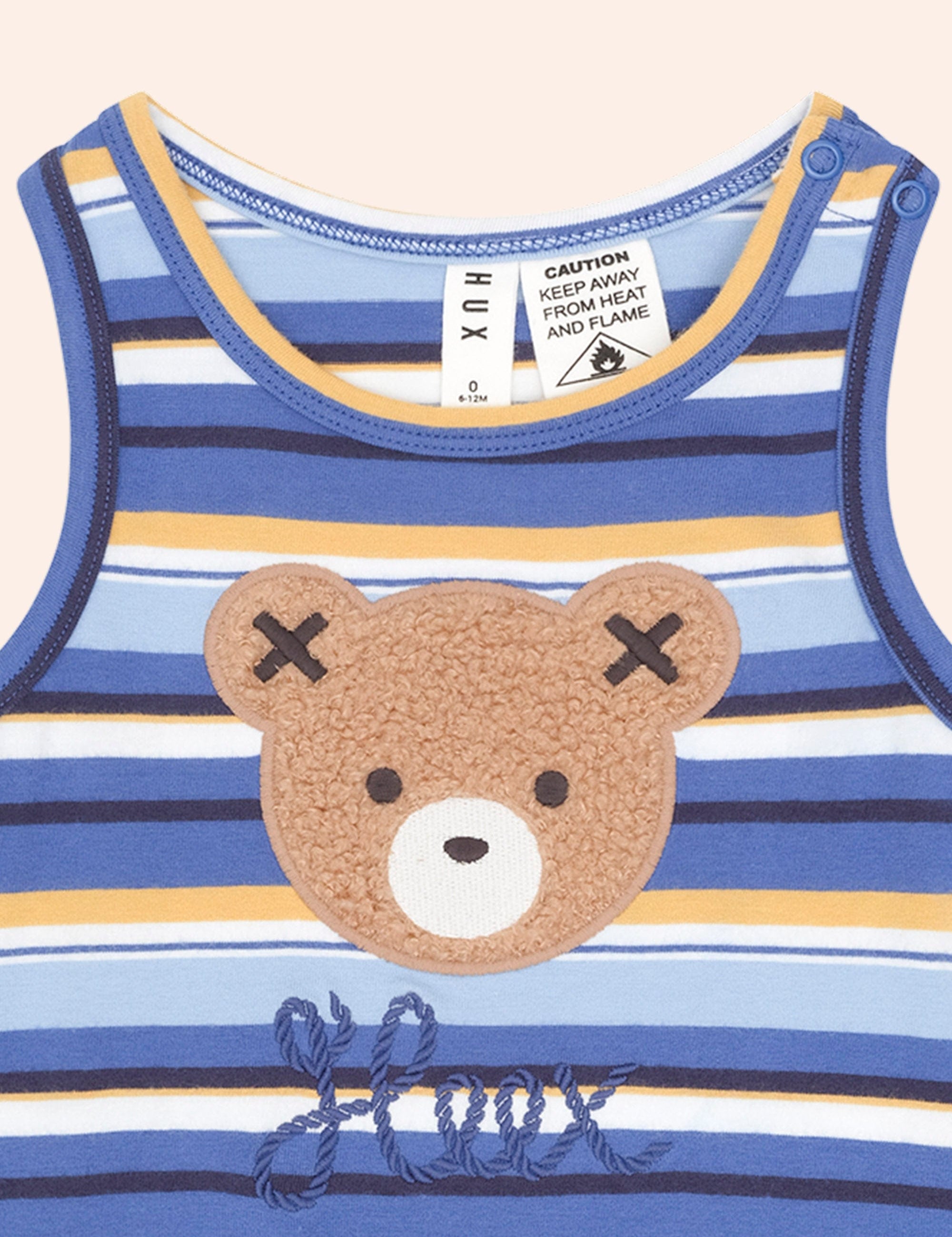 Hux Stripe Romper ROMPER Huxbaby