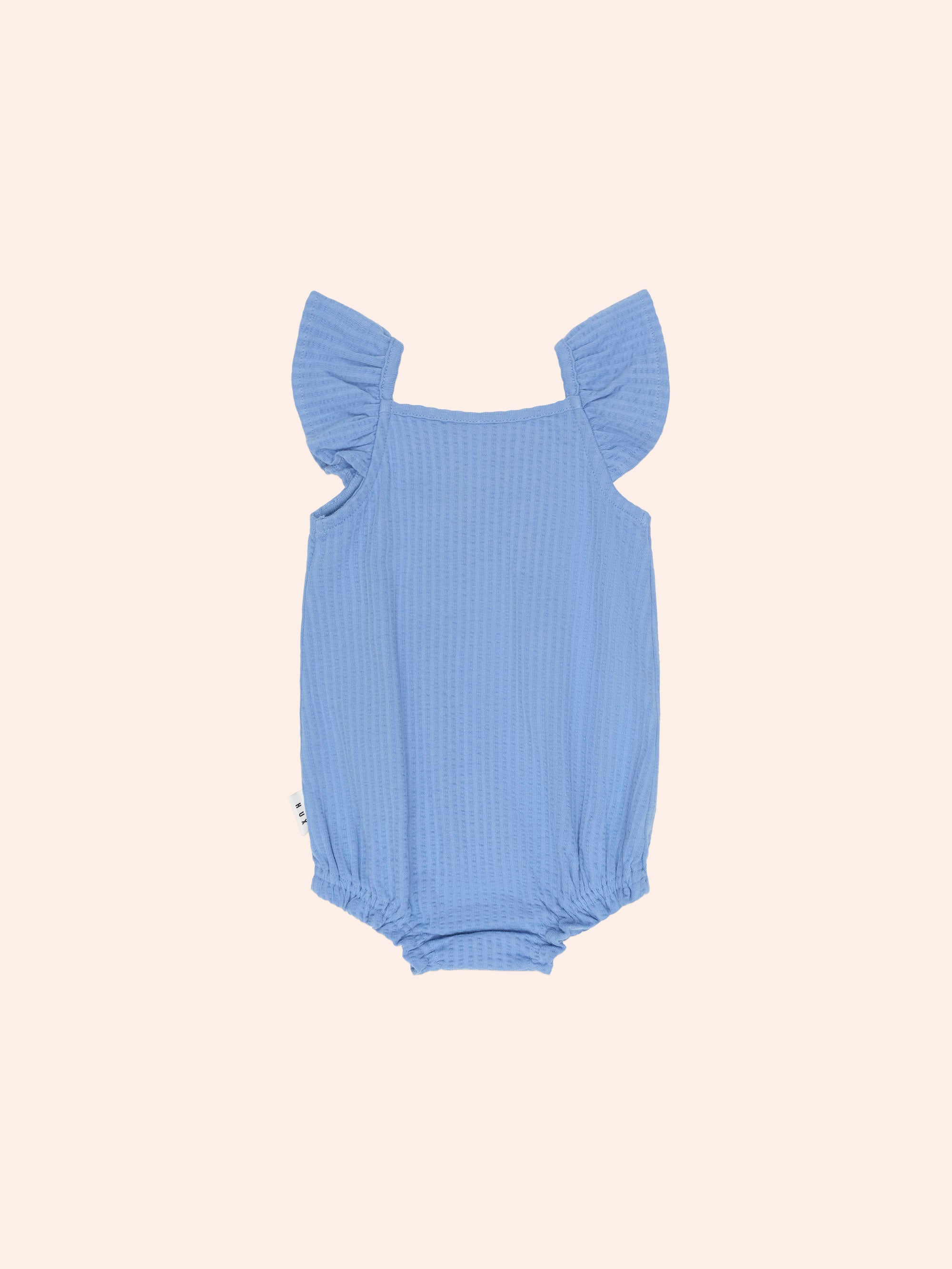 Strawberry Seersucker Bubble Romper ROMPER Huxbaby