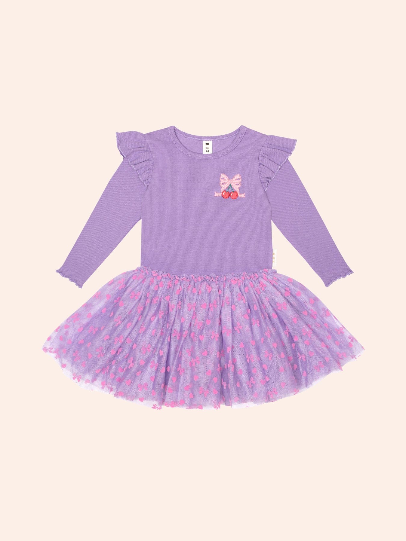 Cherry Embroidery Tulle Dress DRESS Huxbaby Shopify