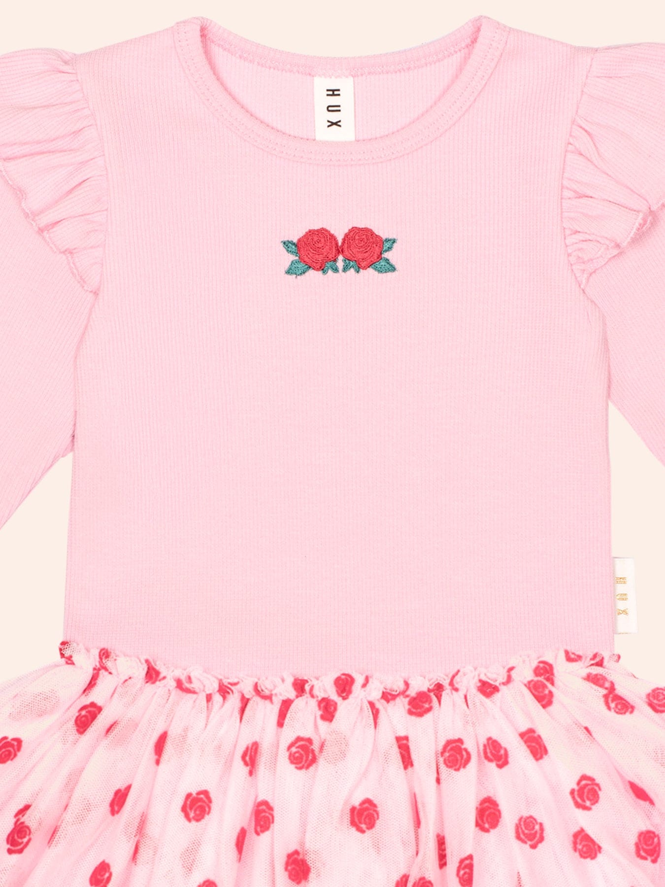 Rose Embroidery Tulle Dress DRESS Huxbaby Shopify