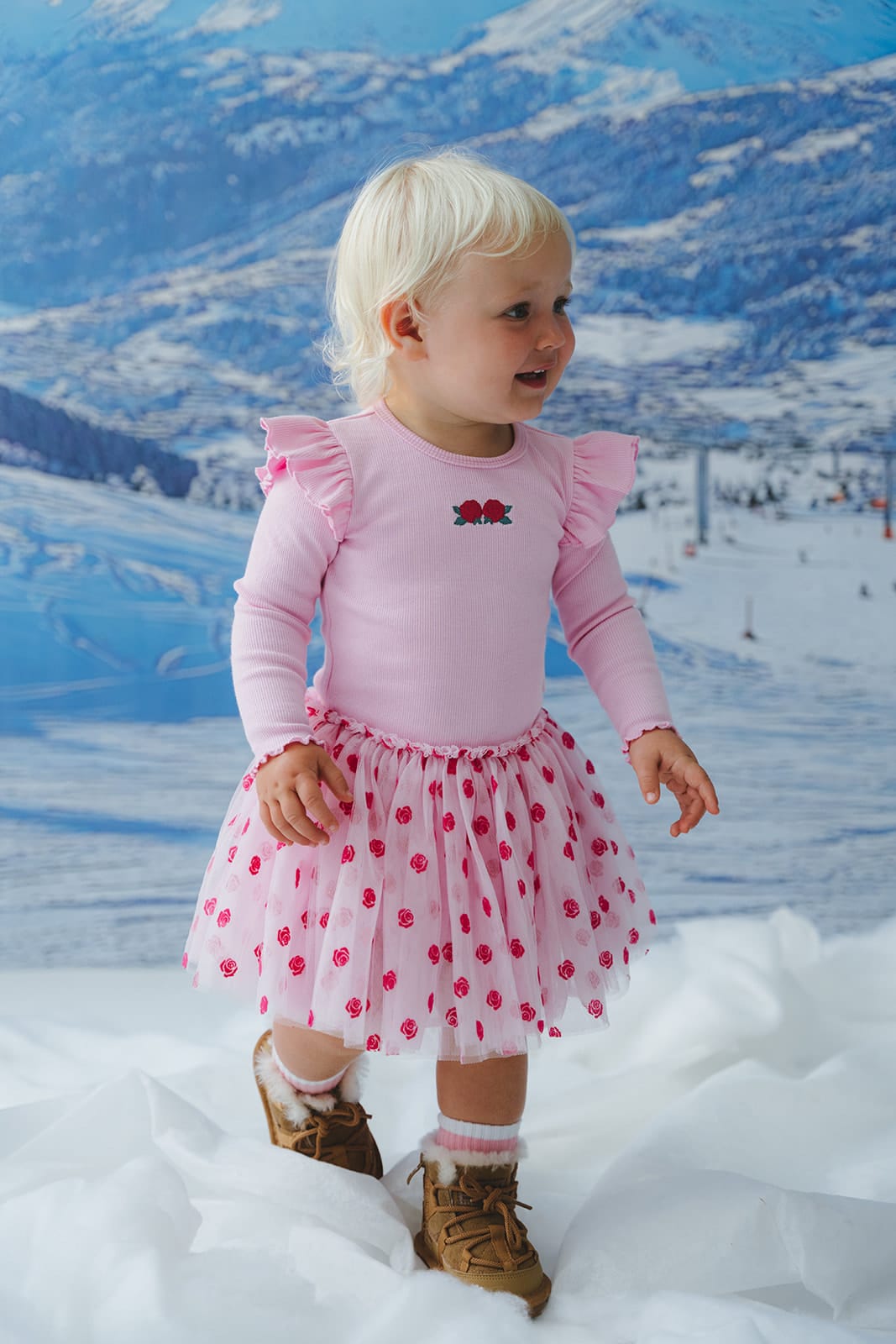 Rose Embroidery Tulle Dress DRESS Huxbaby Shopify