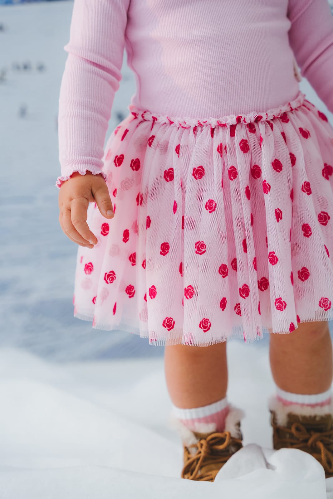 Rose Embroidery Tulle Dress DRESS Huxbaby Shopify