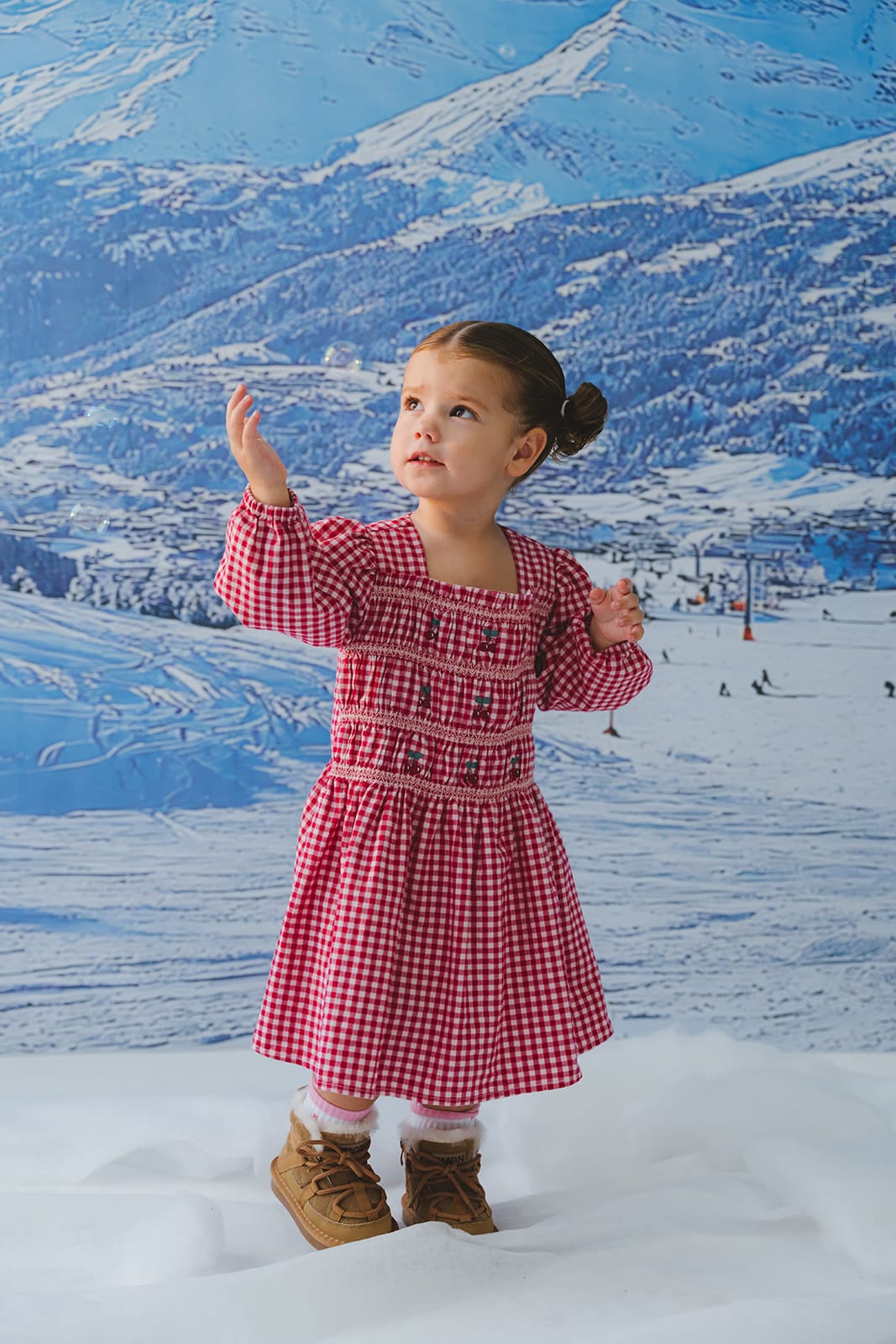 Cherry Check Dress DRESS Huxbaby Shopify