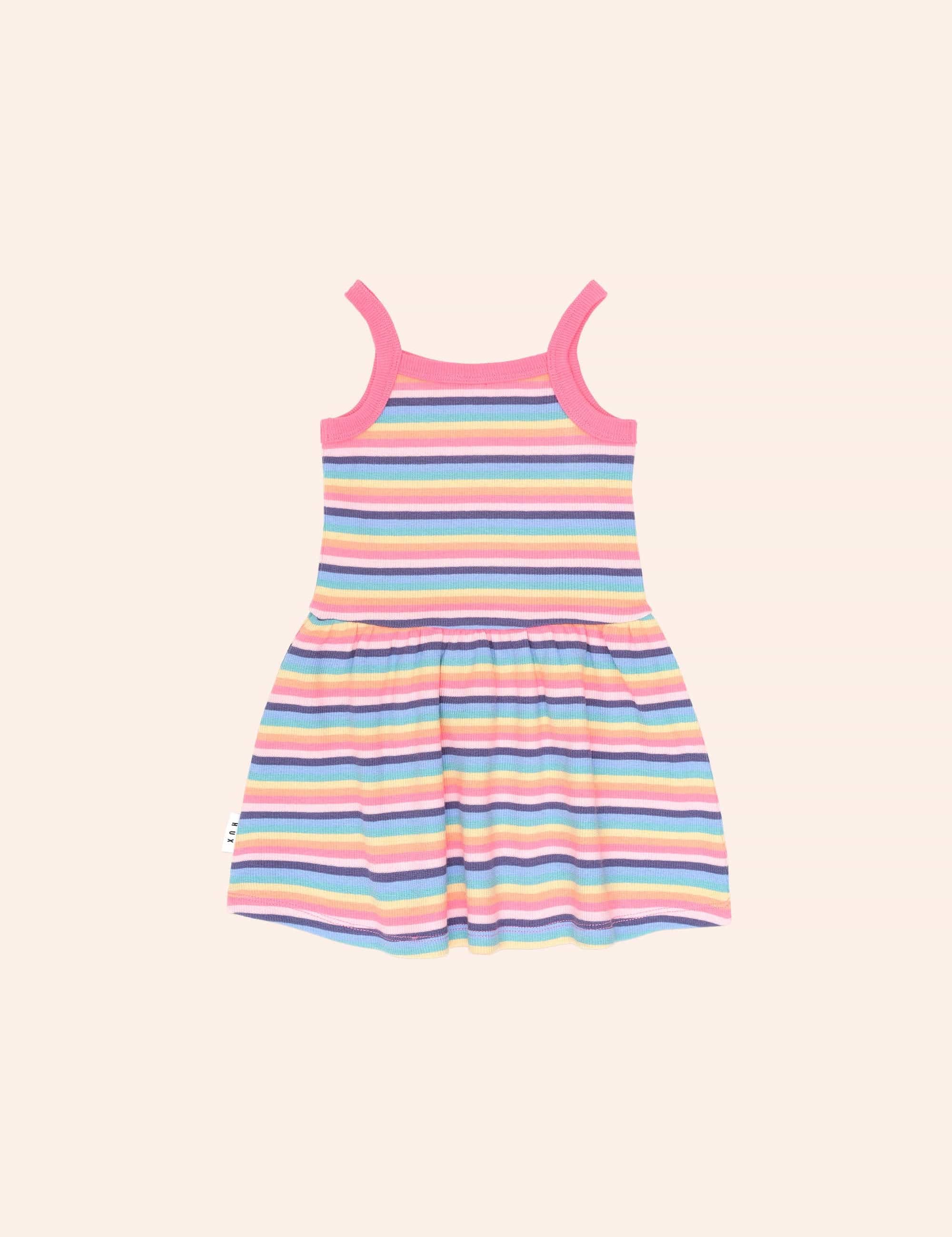 Tutti Frutti Rib Dress DRESS Huxbaby