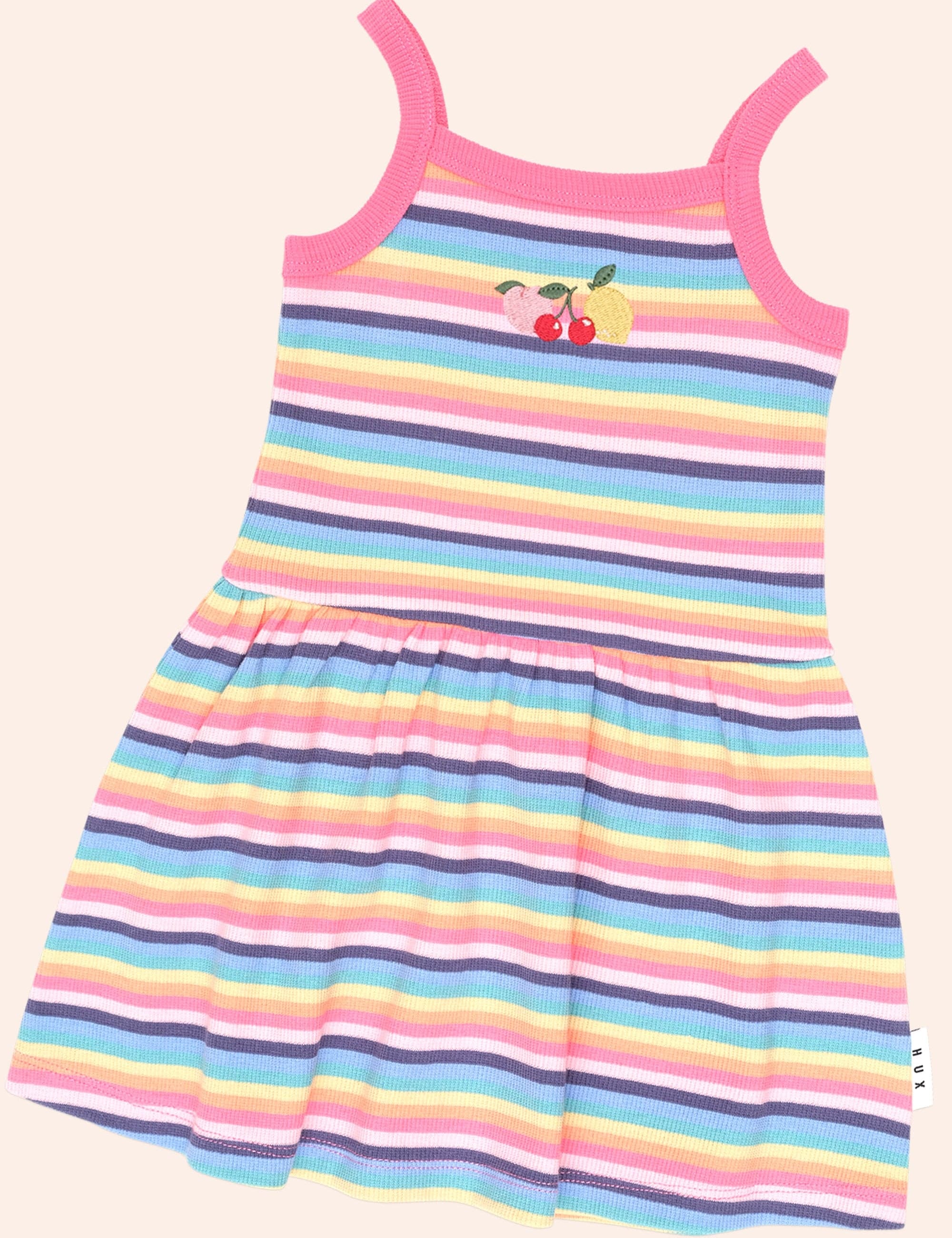 Tutti Frutti Rib Dress DRESS Huxbaby