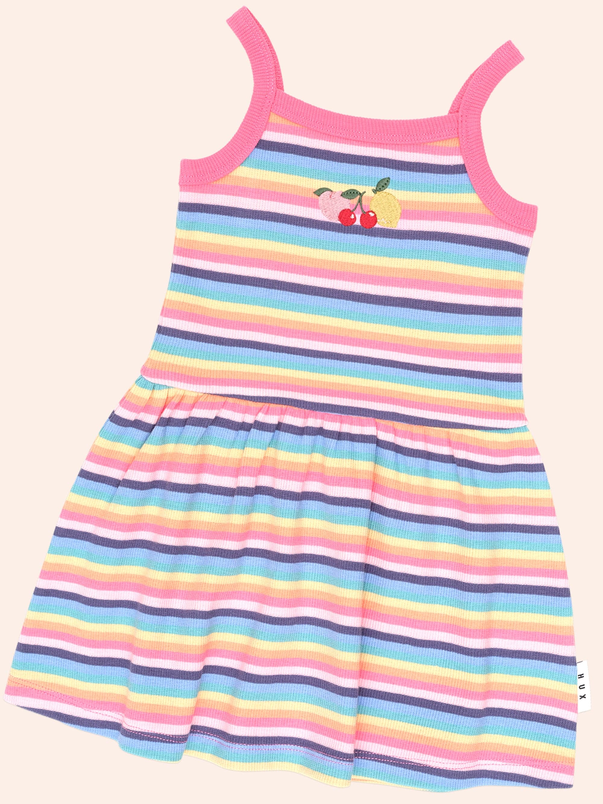 Tutti Frutti Rib Dress DRESS Huxbaby