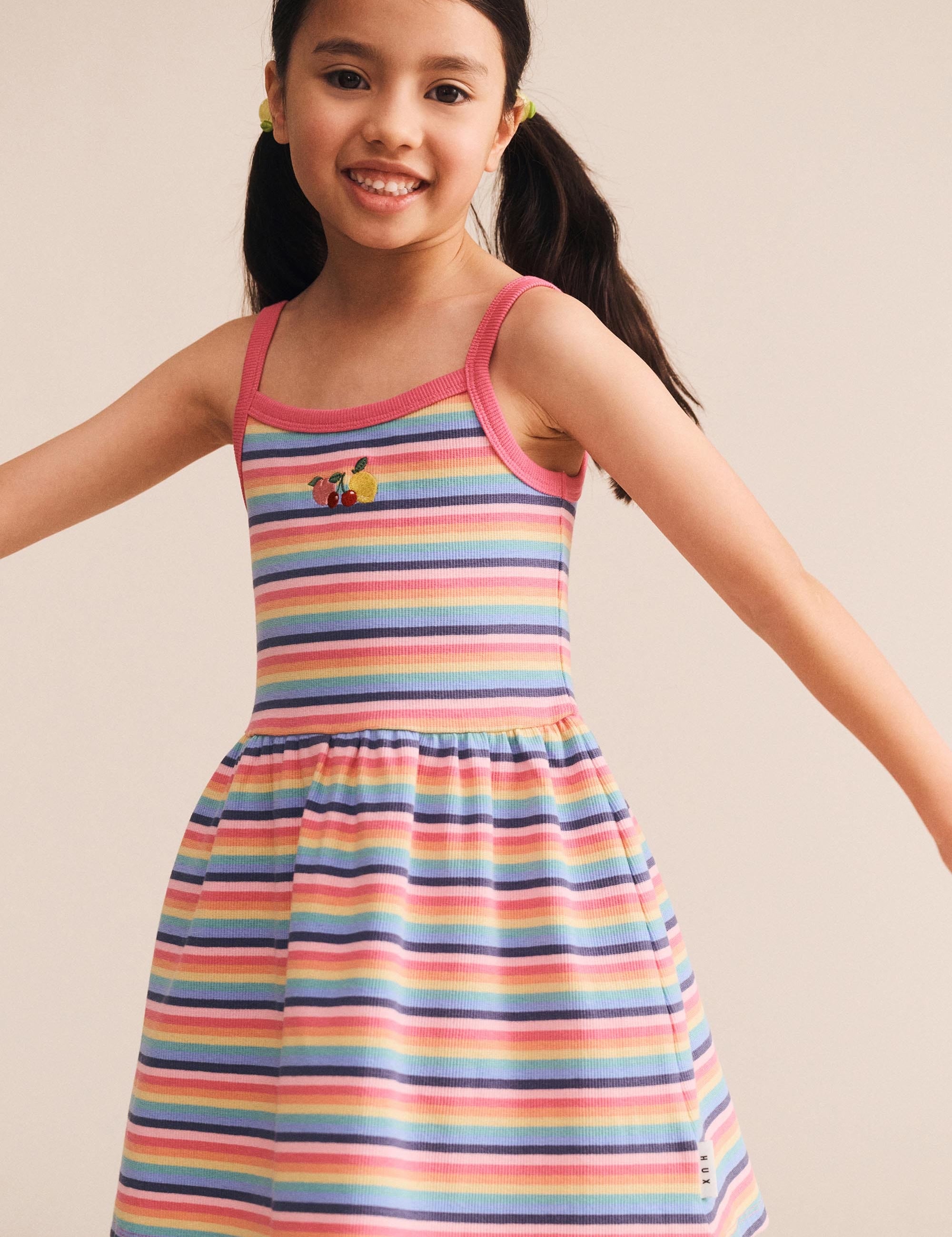 Tutti Frutti Rib Dress DRESS Huxbaby