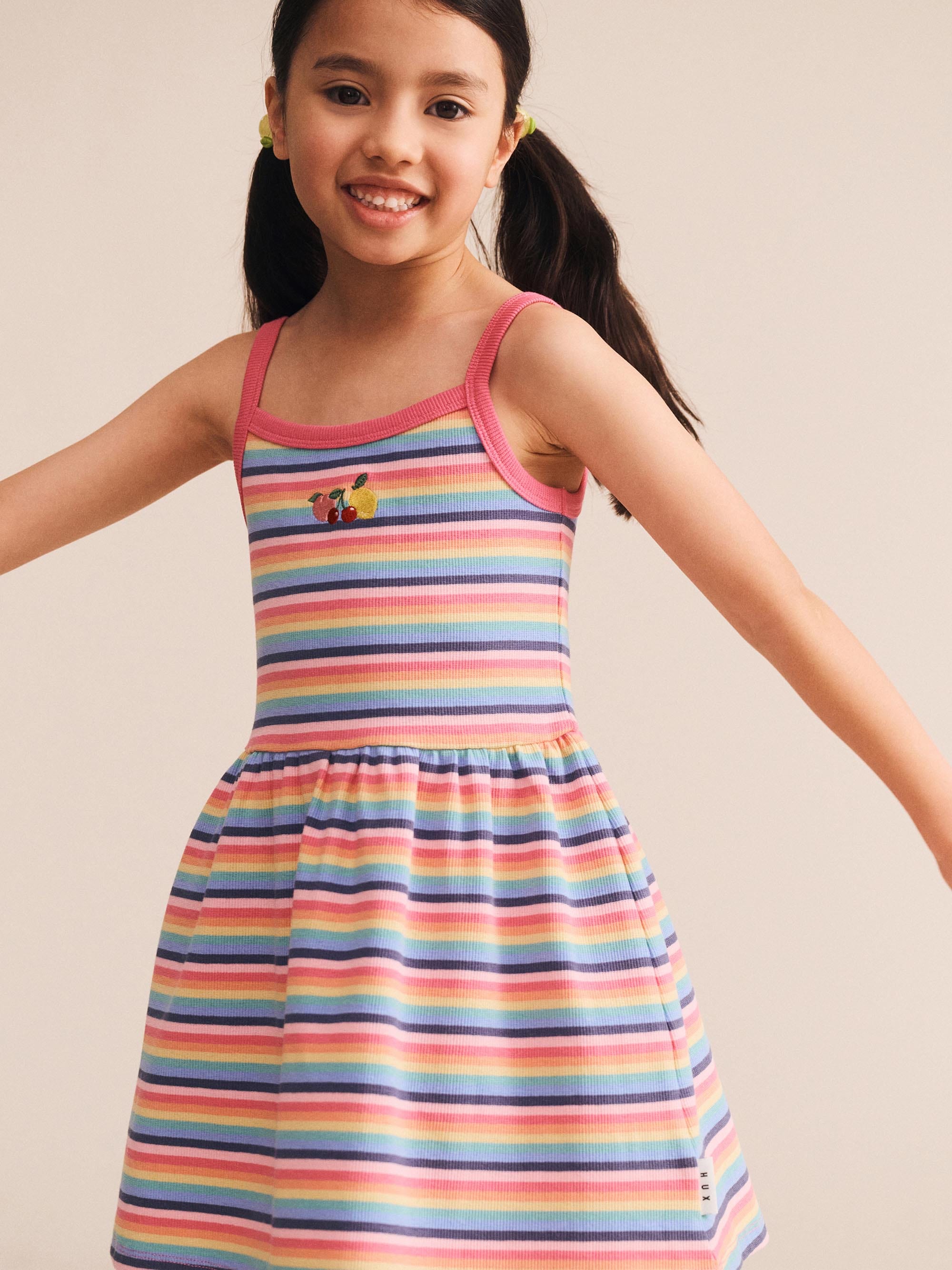 Tutti Frutti Rib Dress DRESS Huxbaby