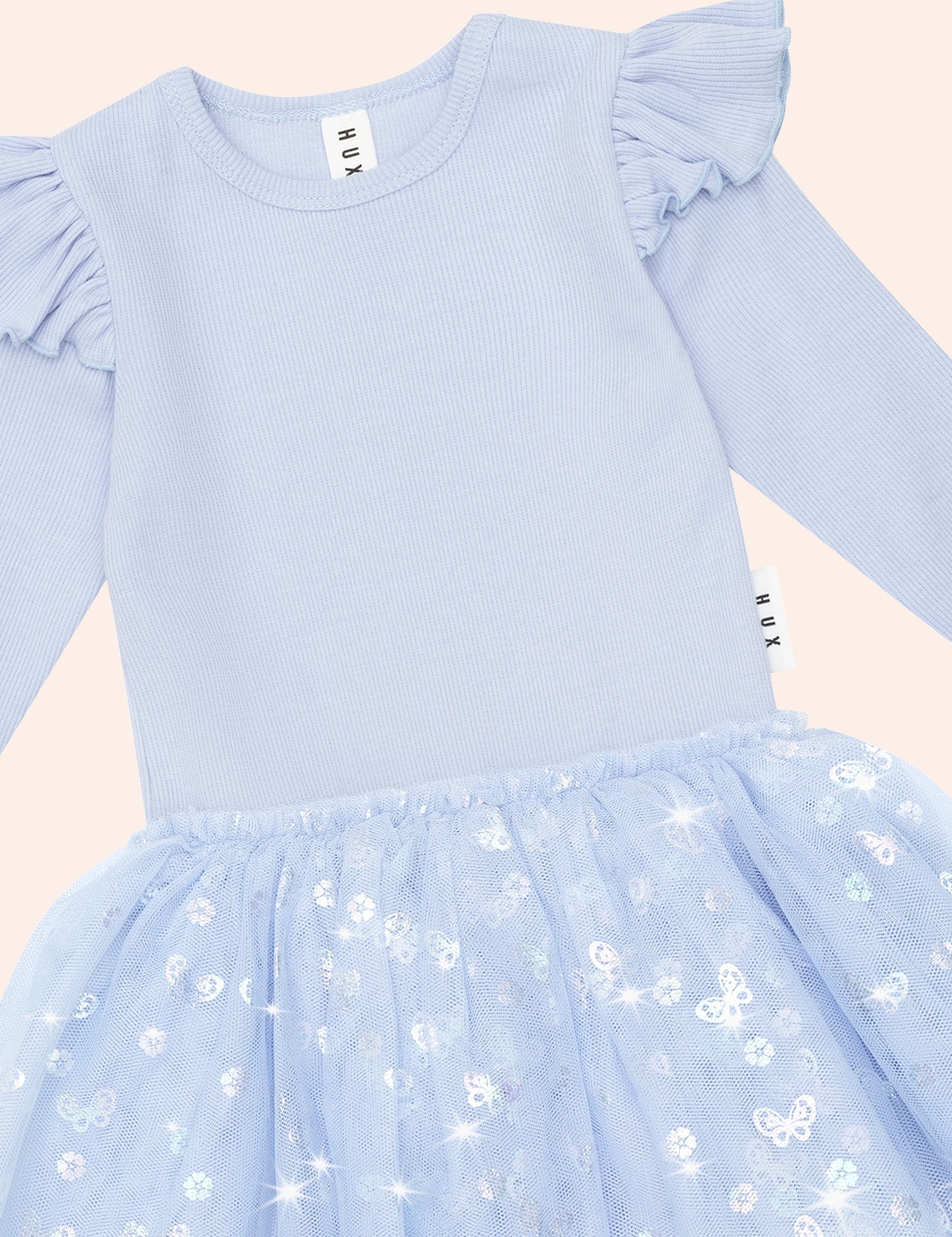 Fly Away Ballet Rib Dress DRESS Huxbaby