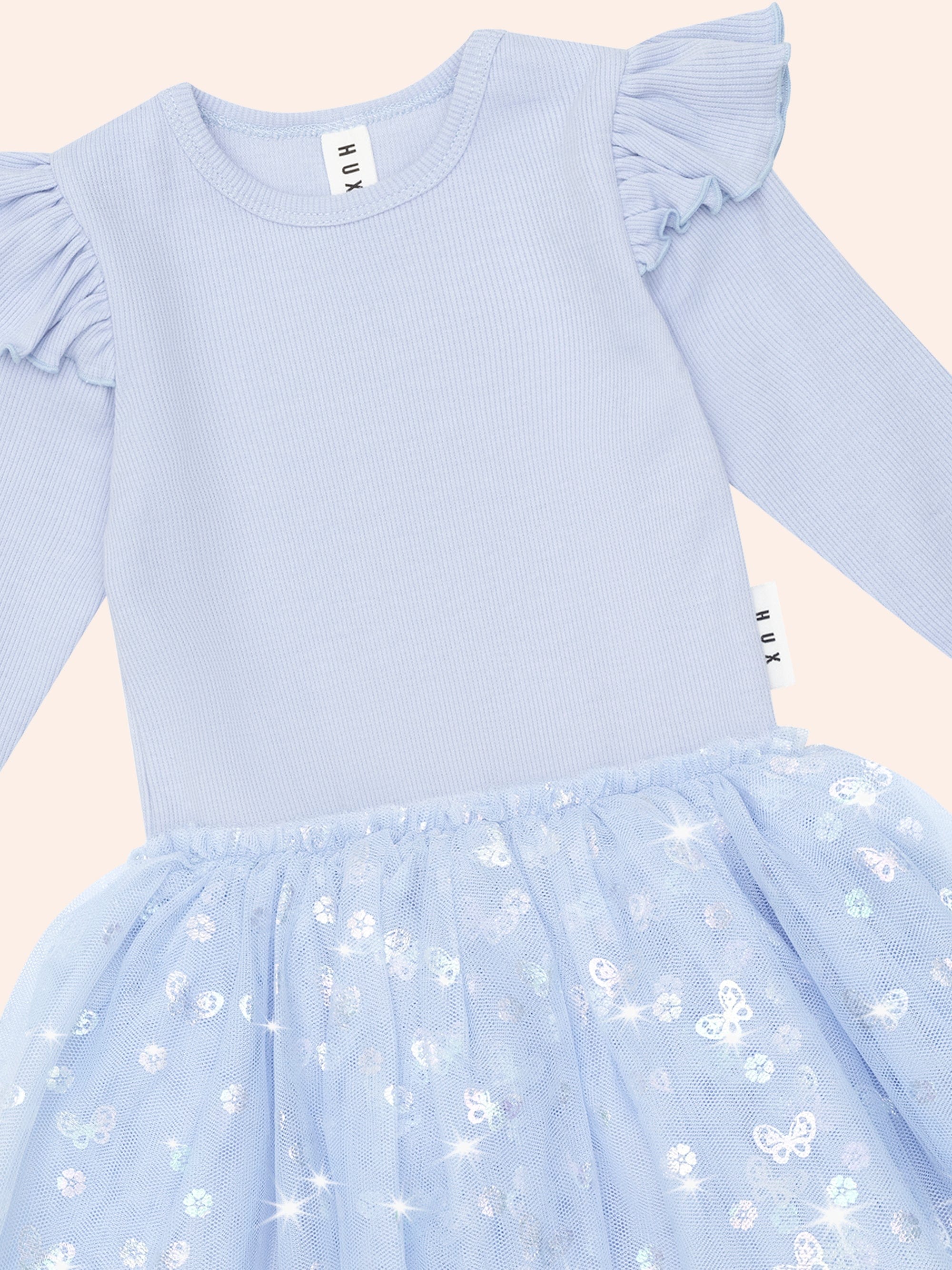 Fly Away Ballet Rib Dress DRESS Huxbaby