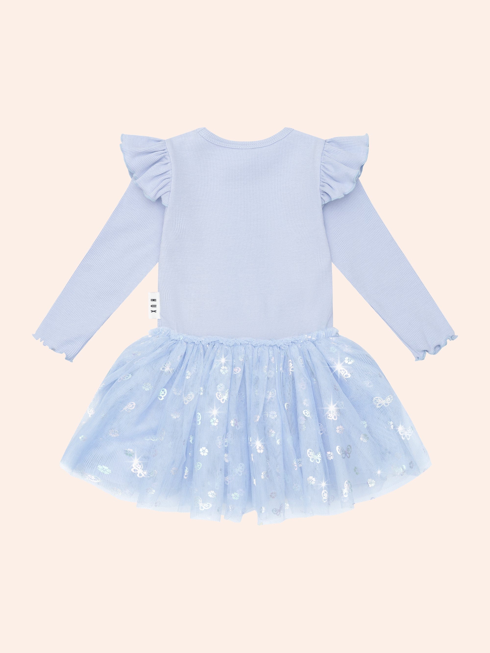 Fly Away Ballet Rib Dress DRESS Huxbaby