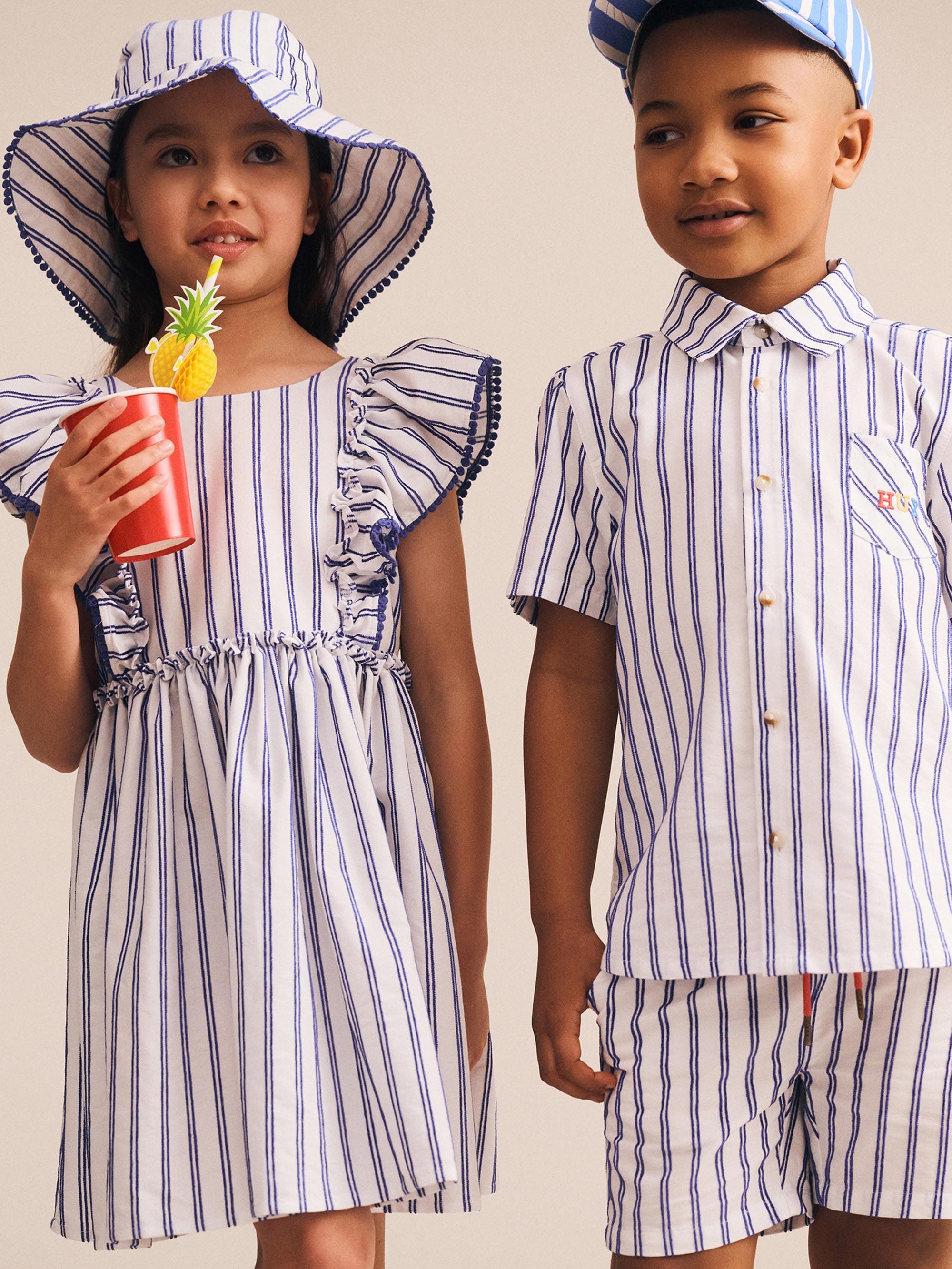 Ocean Stripe Sunhat ACCESSORIES Huxbaby