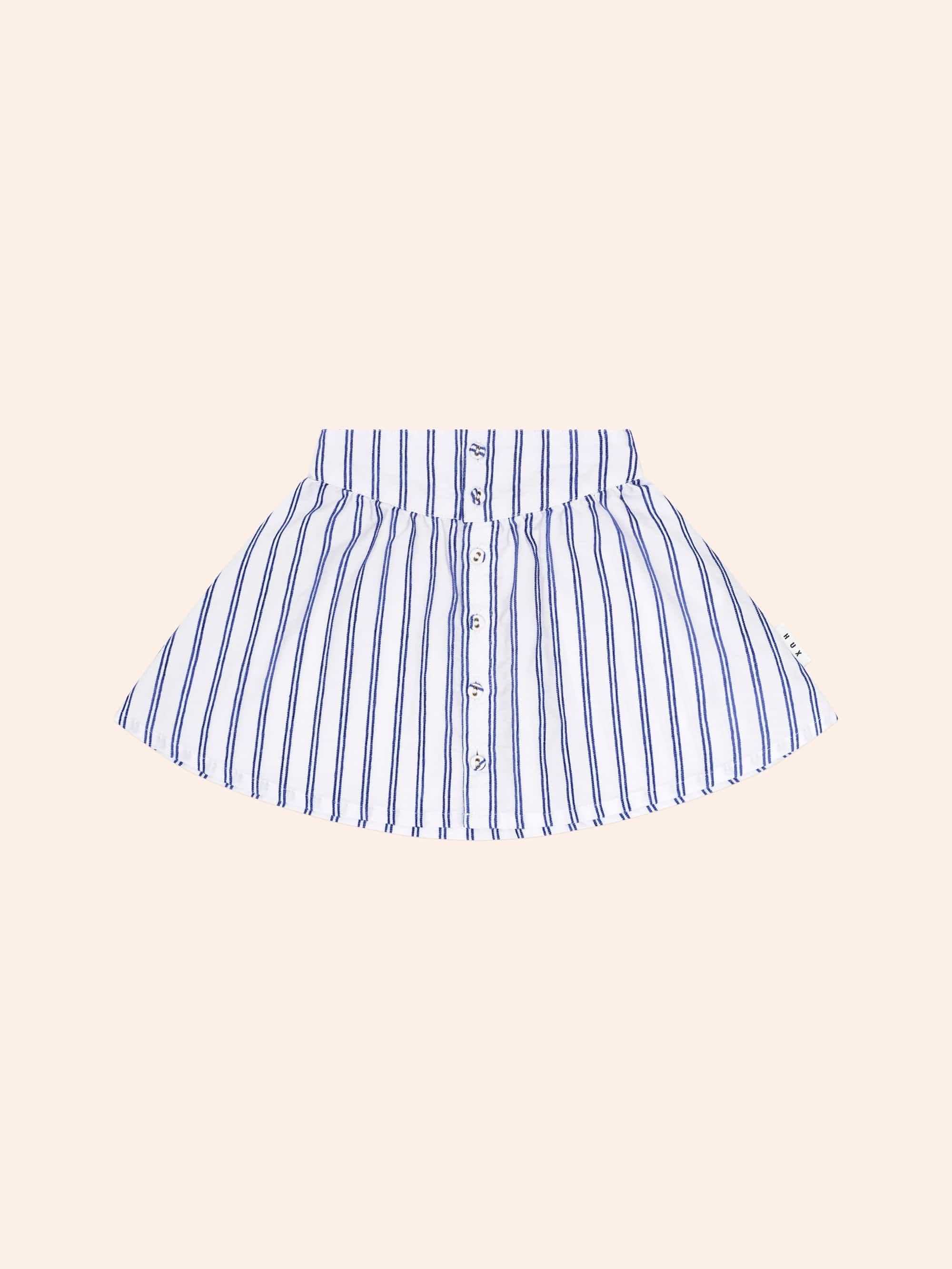 Ocean Stripe Yoke Skirt SKIRT Huxbaby